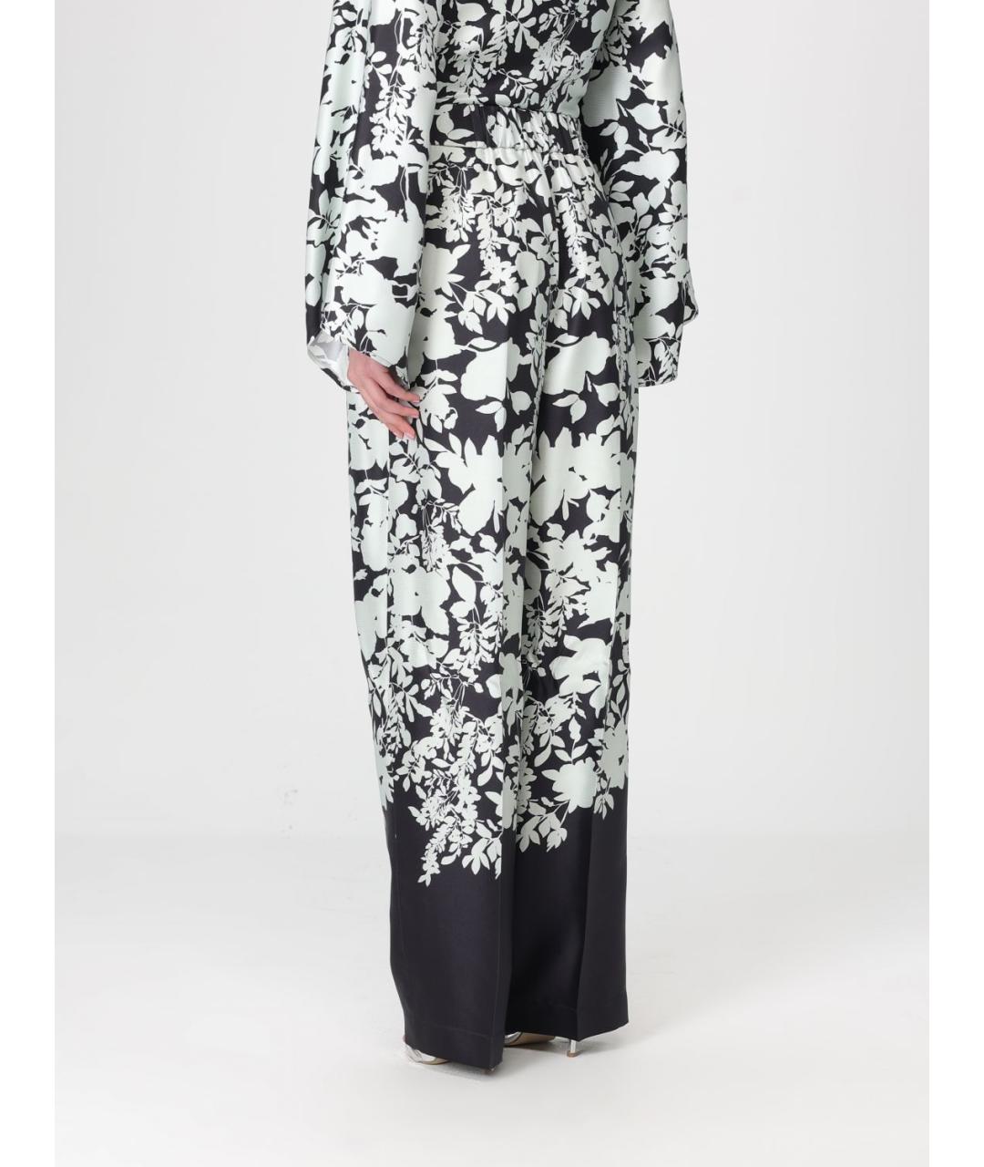 AGNONA Черные шелковые прямые брюки, фото 3