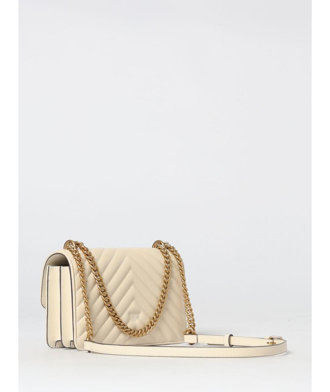 PINKO Белая кожаная сумка через плечо, фото 2