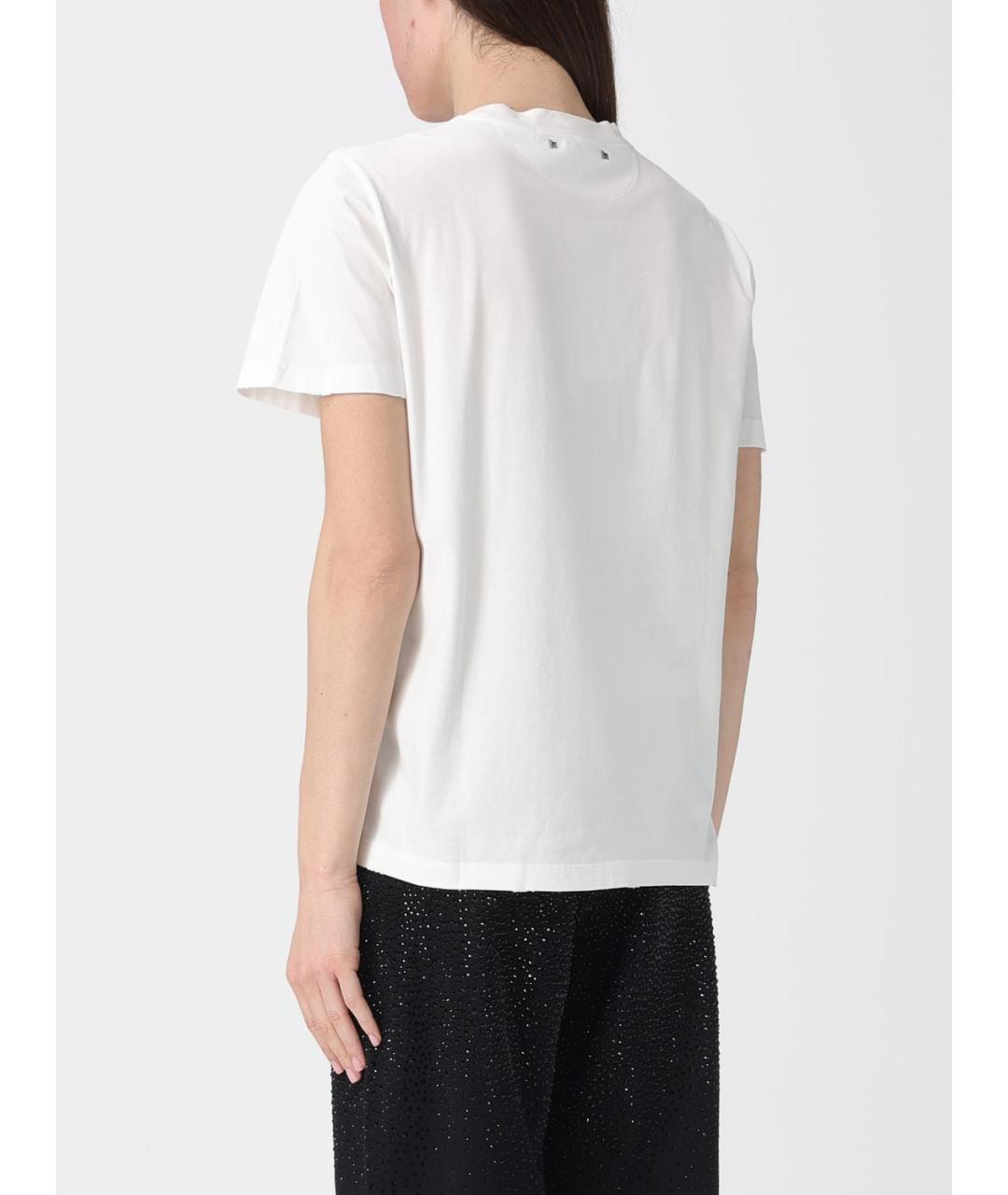 GOLDEN GOOSE DELUXE BRAND Белая хлопковая футболка, фото 2