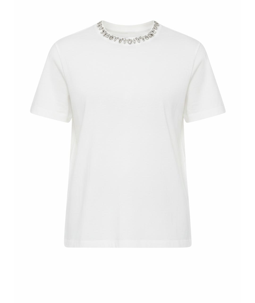 GOLDEN GOOSE DELUXE BRAND Белая хлопковая футболка, фото 1