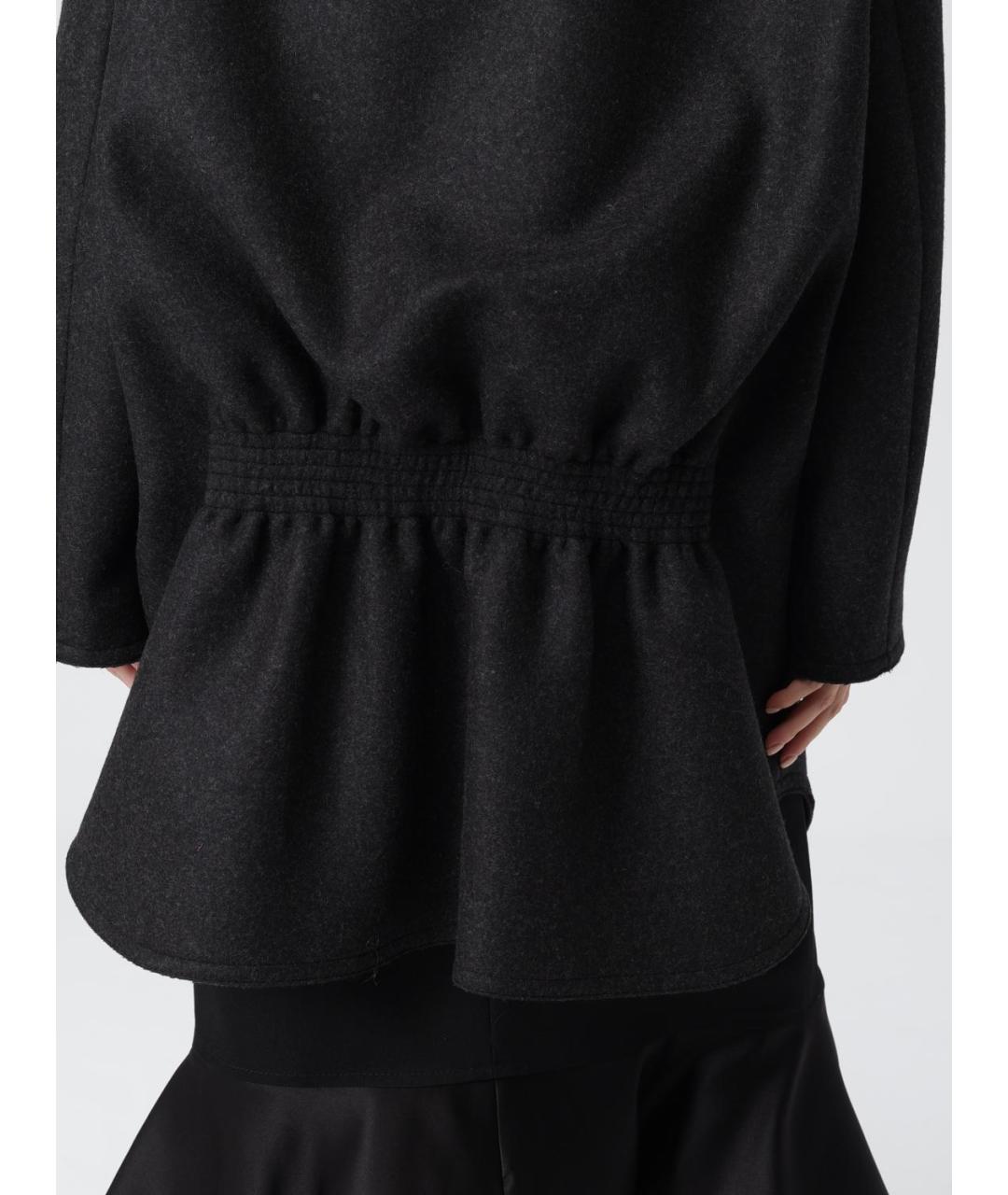 FENDI Антрацитовое шерстяное пальто, фото 6