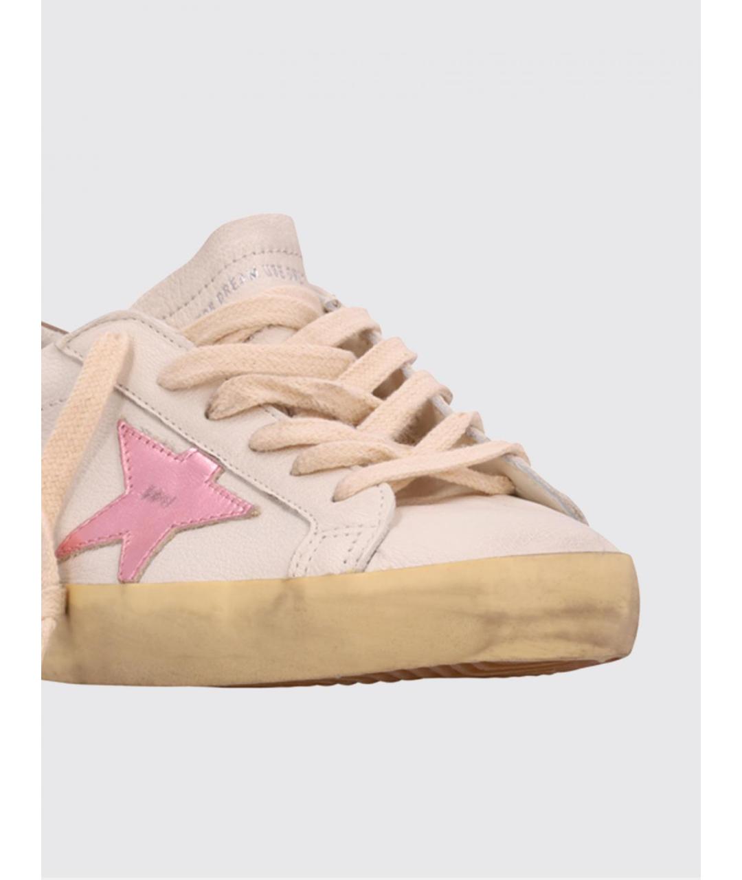 GOLDEN GOOSE DELUXE BRAND Белые кожаные кеды, фото 4