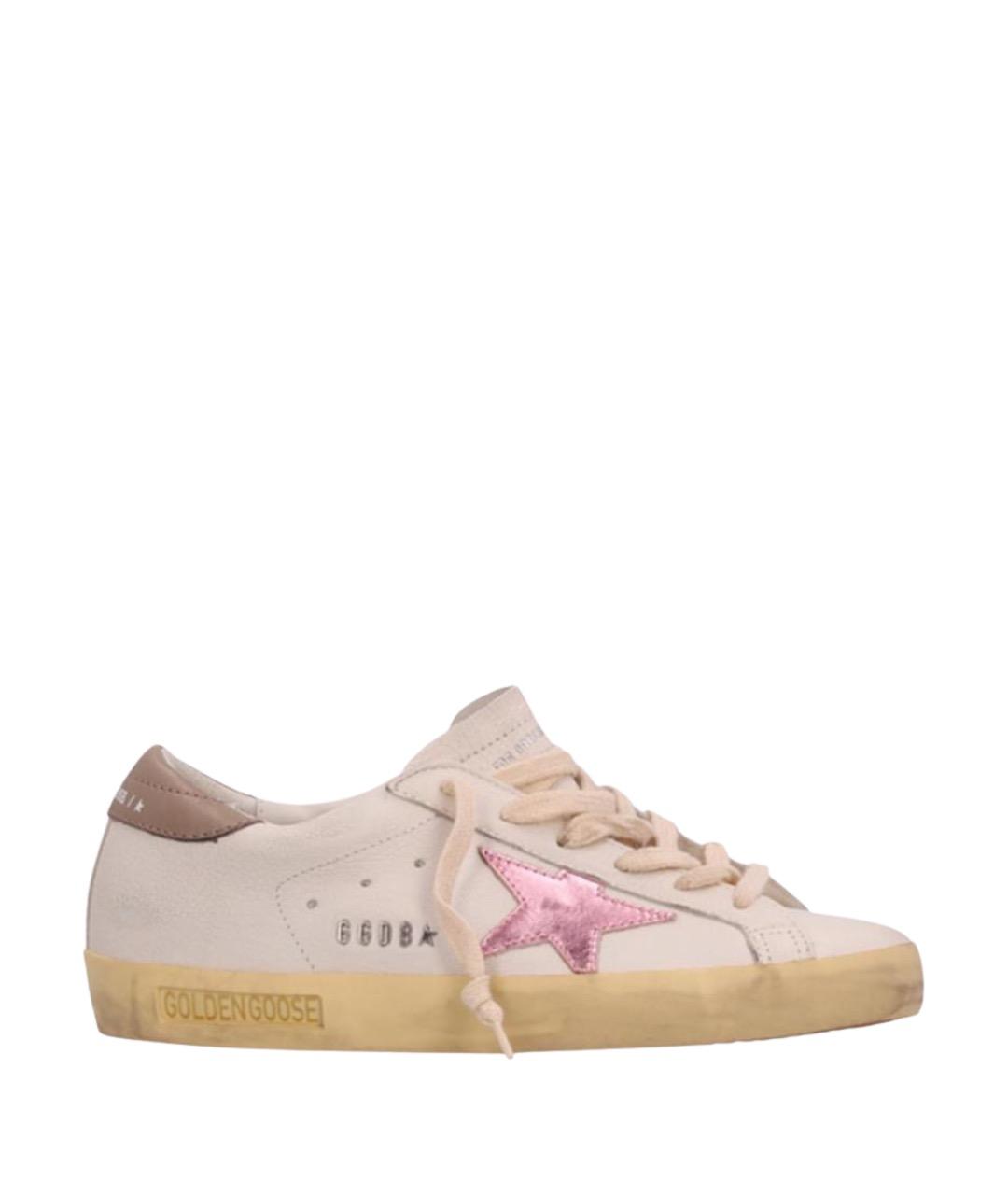 GOLDEN GOOSE DELUXE BRAND Белые кожаные кеды, фото 1