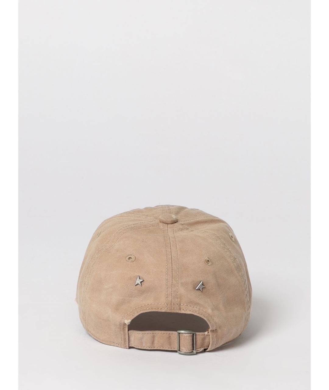 GOLDEN GOOSE DELUXE BRAND Бежевая хлопковая кепка, фото 3