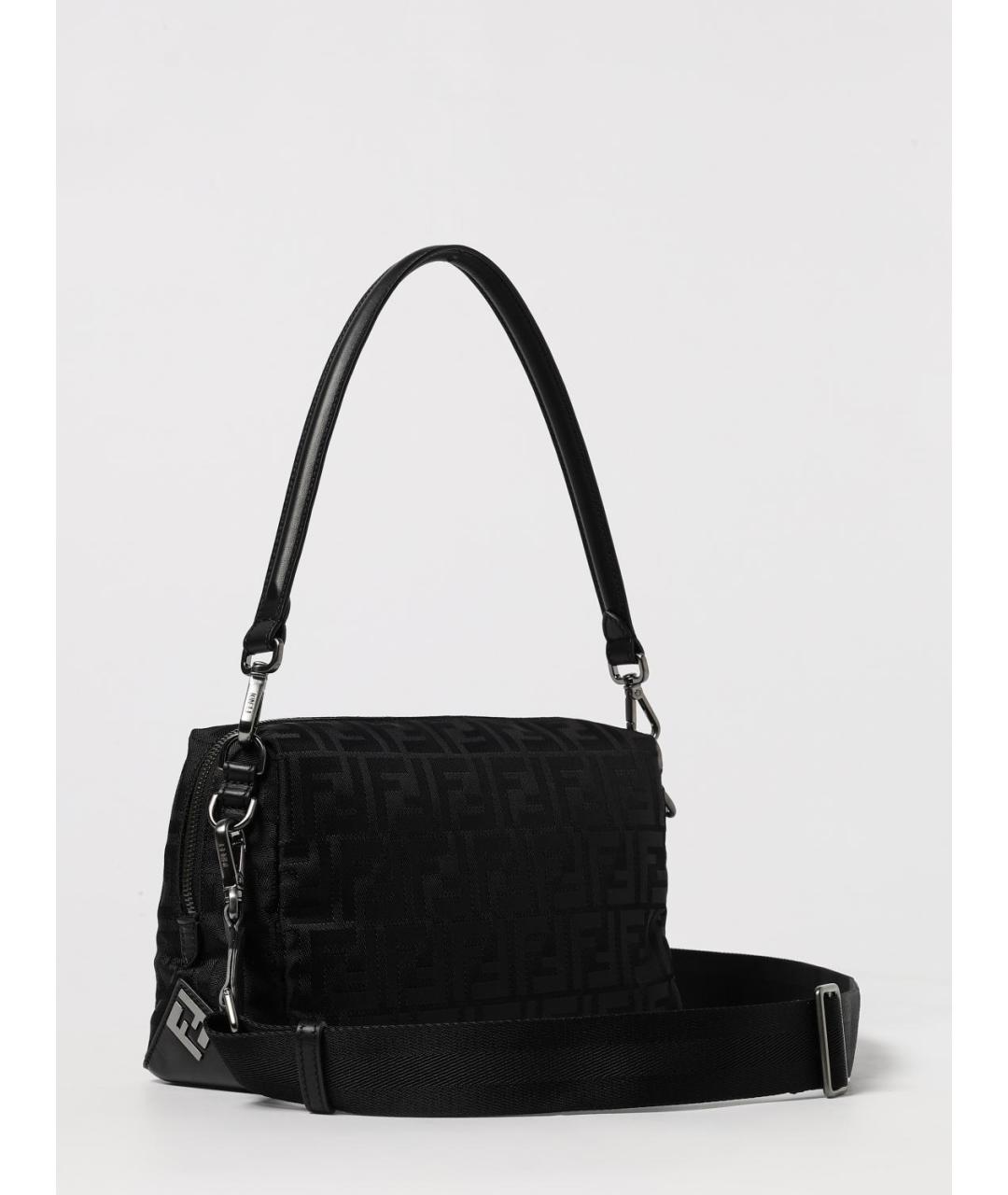FENDI Черная синтетическая сумка на плечо, фото 3