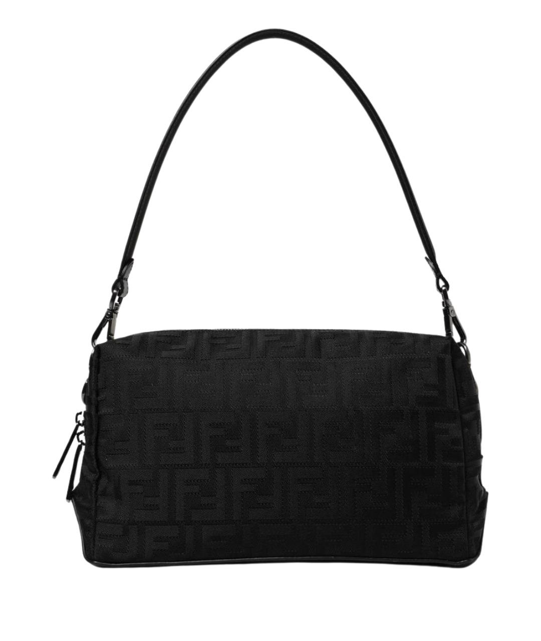 FENDI Черная синтетическая сумка на плечо, фото 1