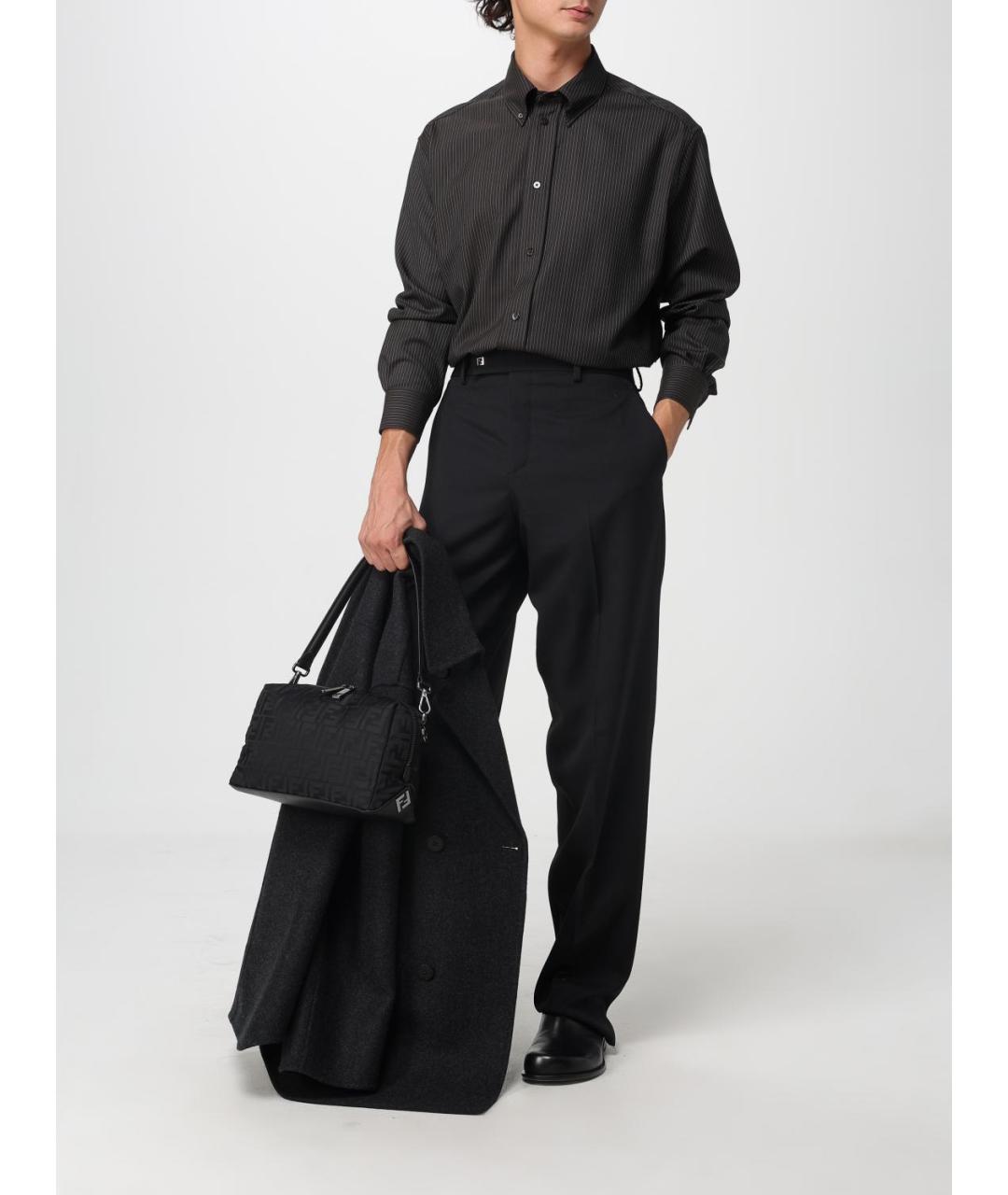 FENDI Черная синтетическая сумка на плечо, фото 2