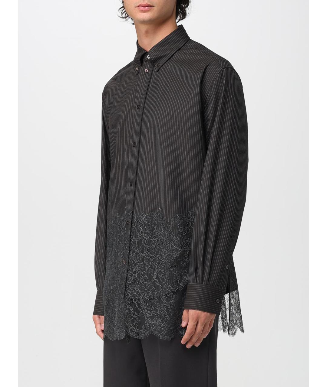 FENDI Коричневая шерстяная кэжуал рубашка, фото 4