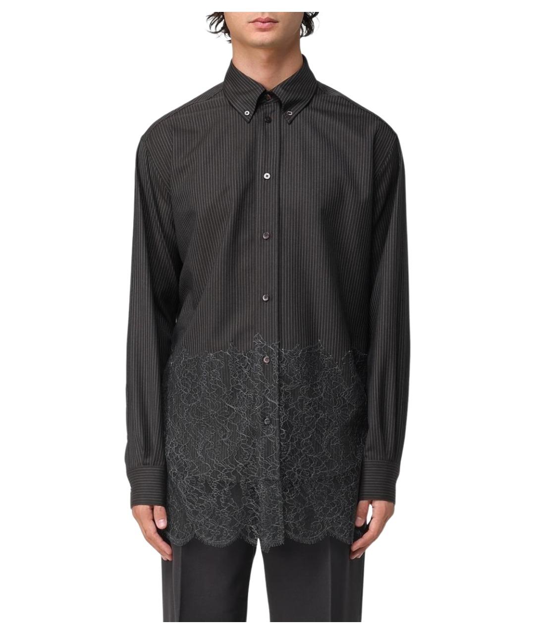 FENDI Коричневая шерстяная кэжуал рубашка, фото 1