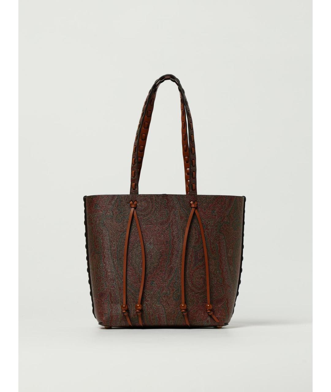 ETRO Коричневая хлопковая сумка тоут, фото 6