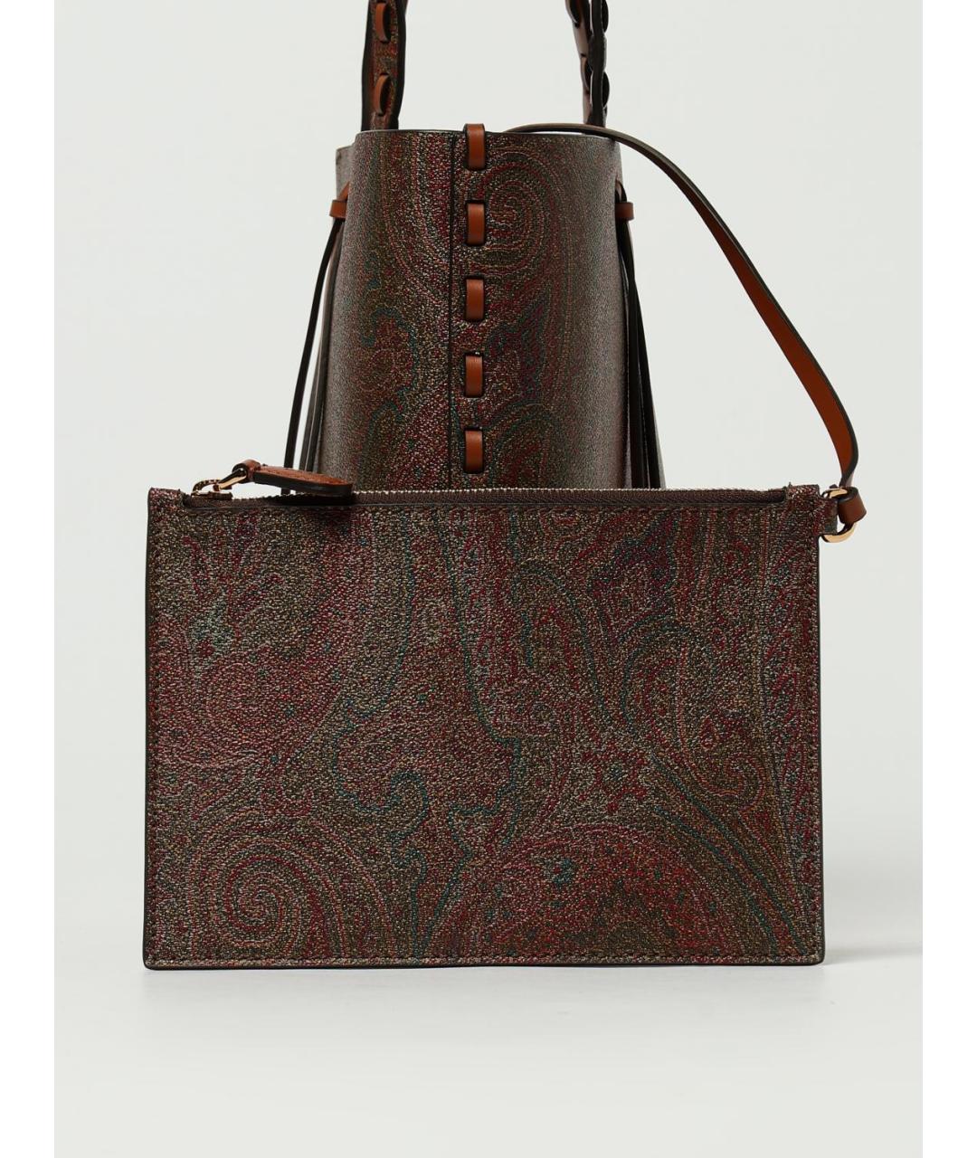 ETRO Коричневая хлопковая сумка тоут, фото 4