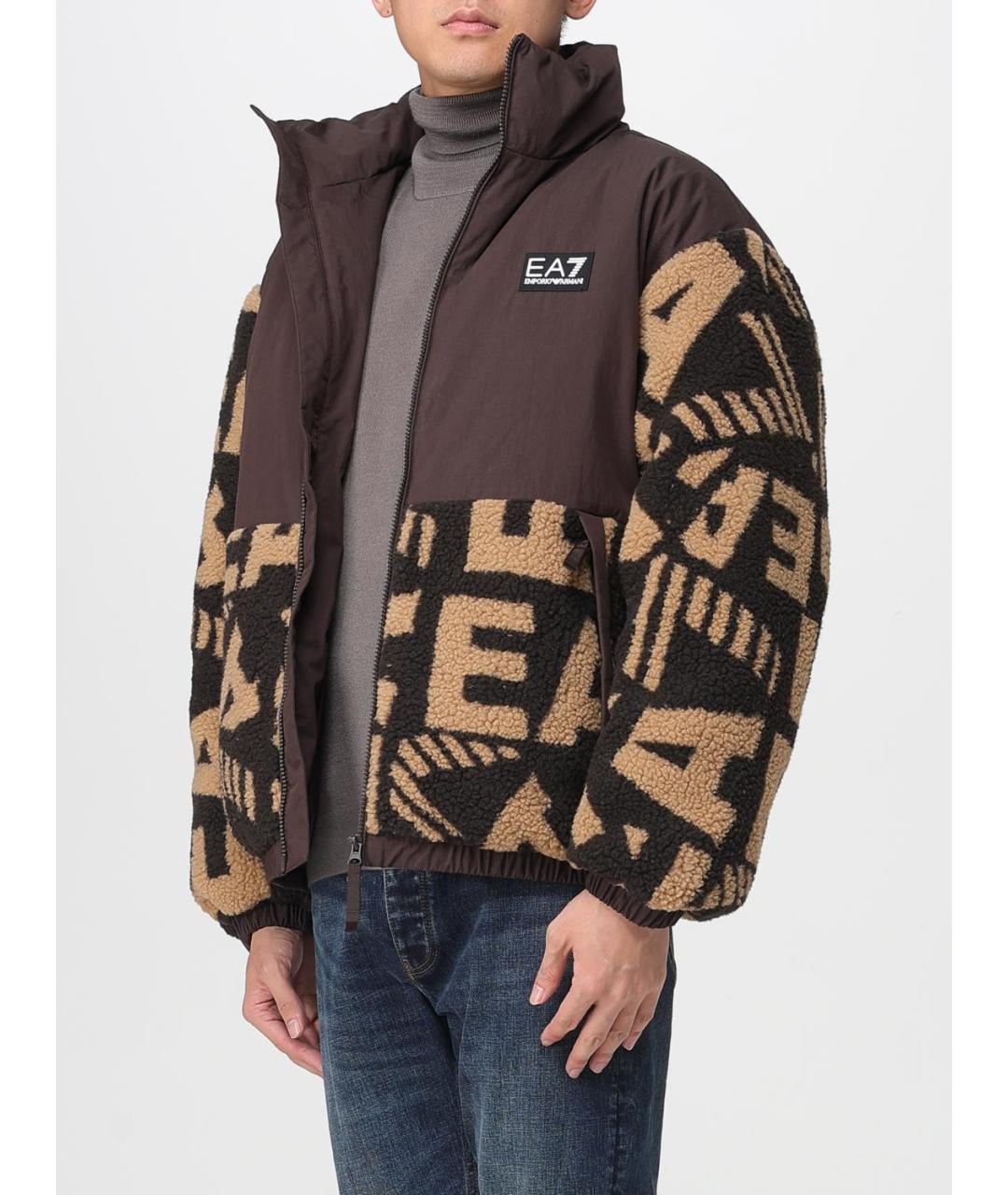 EA7 Коричневая куртка, фото 4