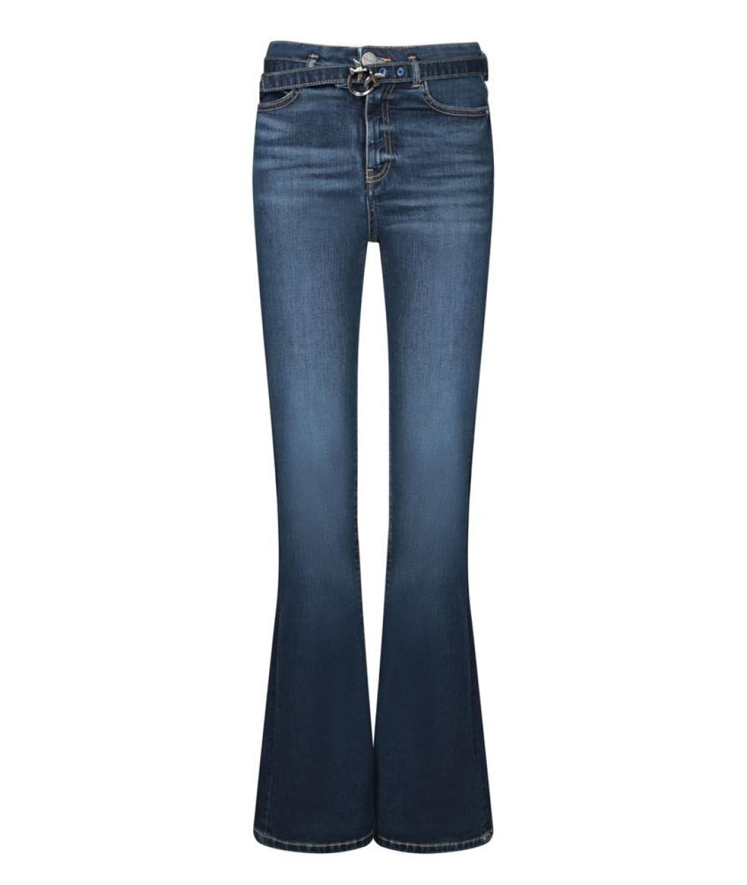 PINKO Синие хлопковые джинсы клеш, фото 1