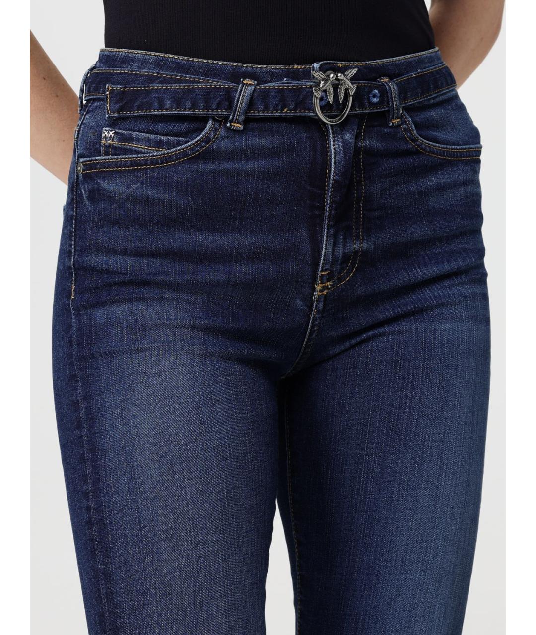 PINKO Синие хлопковые джинсы клеш, фото 4