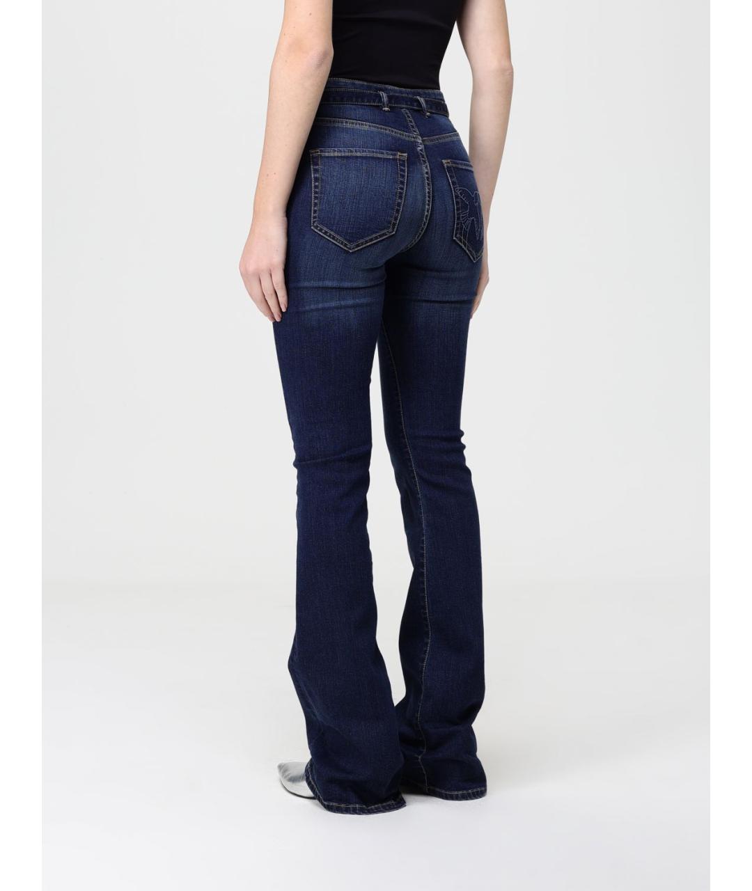 PINKO Синие хлопковые джинсы клеш, фото 3