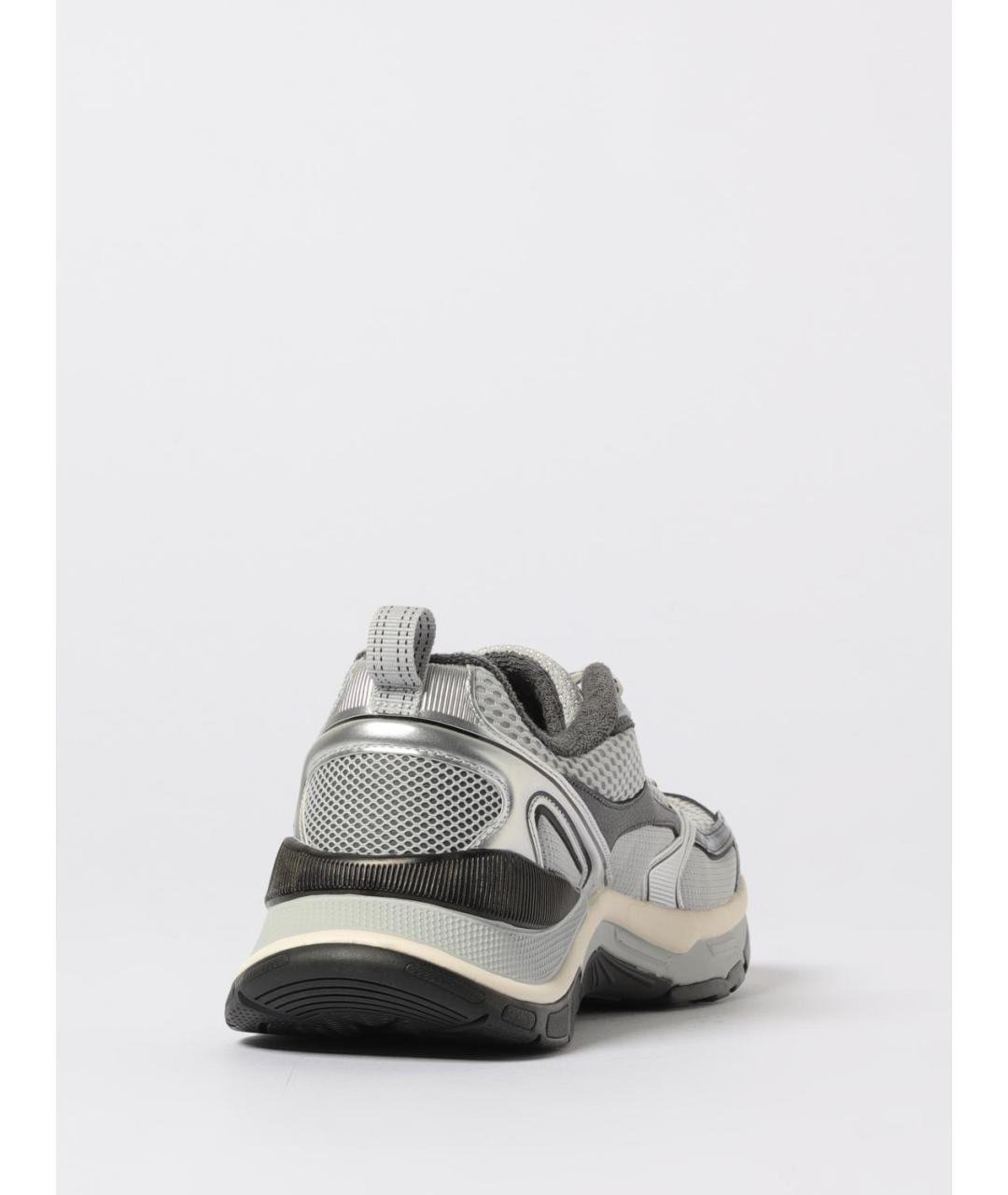 EA7 Серебряные синтетические низкие кроссовки / кеды, фото 3