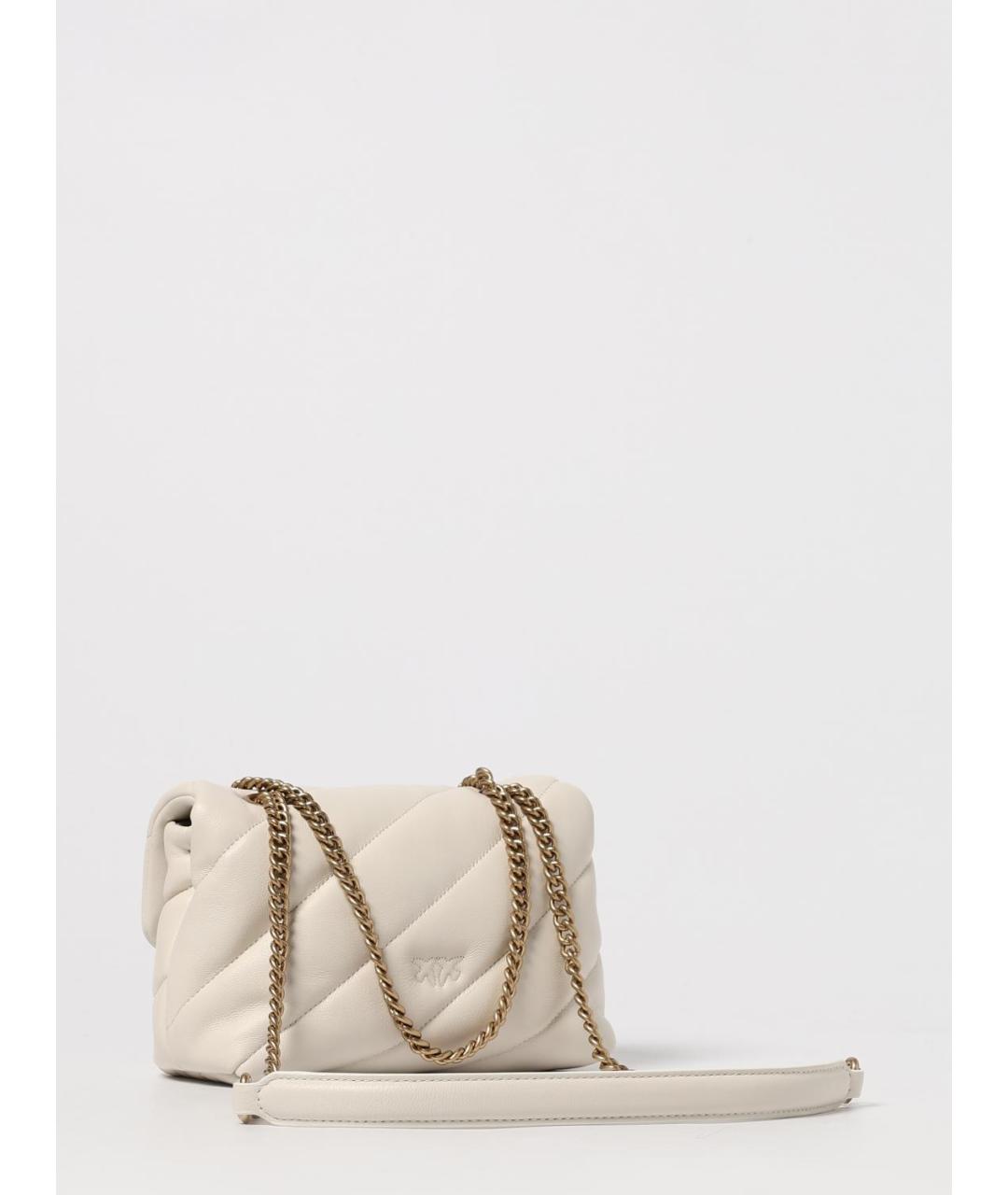 PINKO Белая кожаная сумка через плечо, фото 2