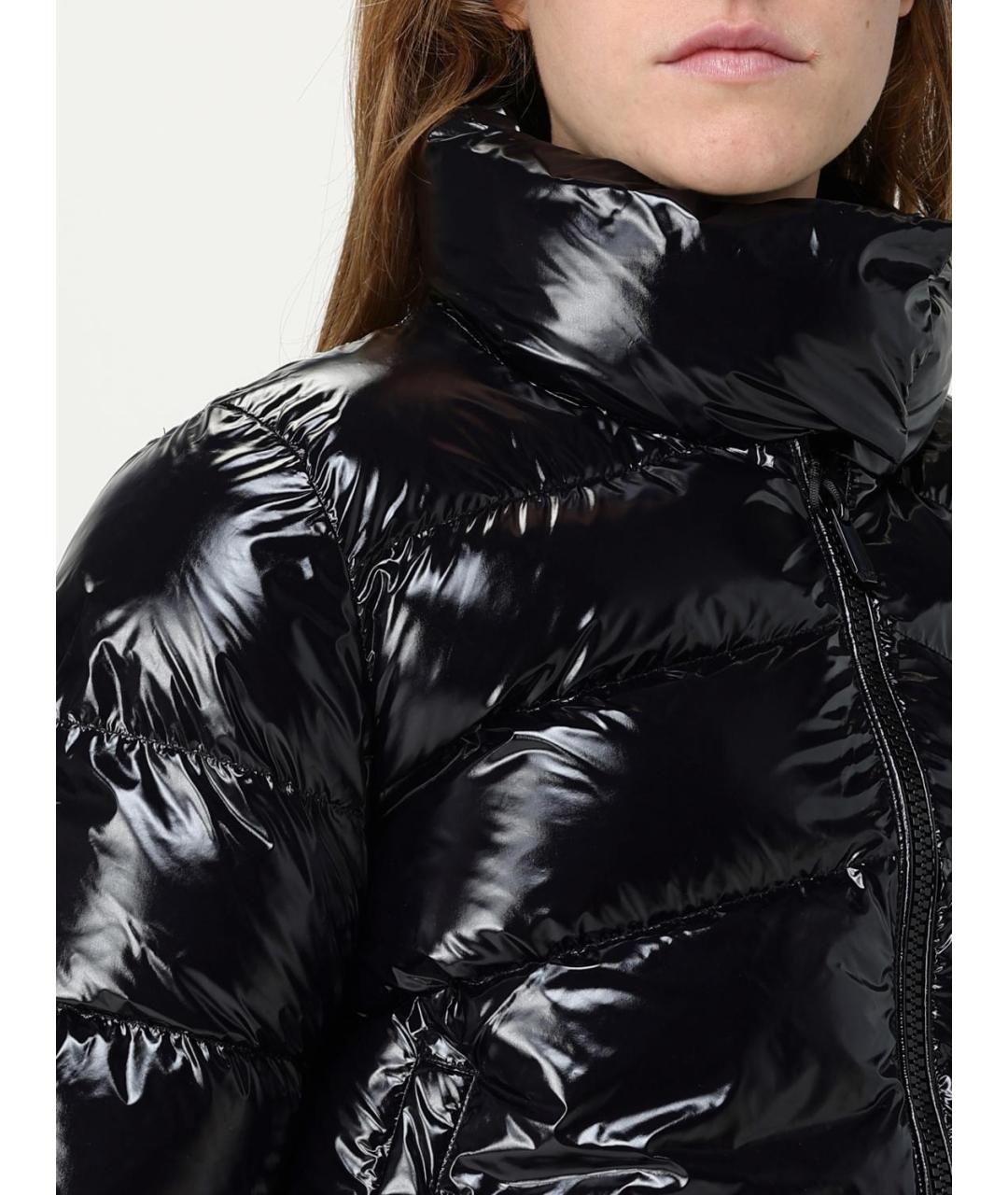 PINKO Черный полиамидовый пуховик, фото 5