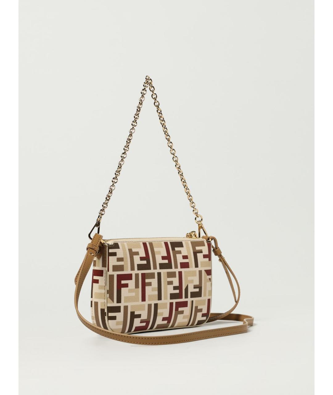 FENDI Бежевая сумка через плечо, фото 3