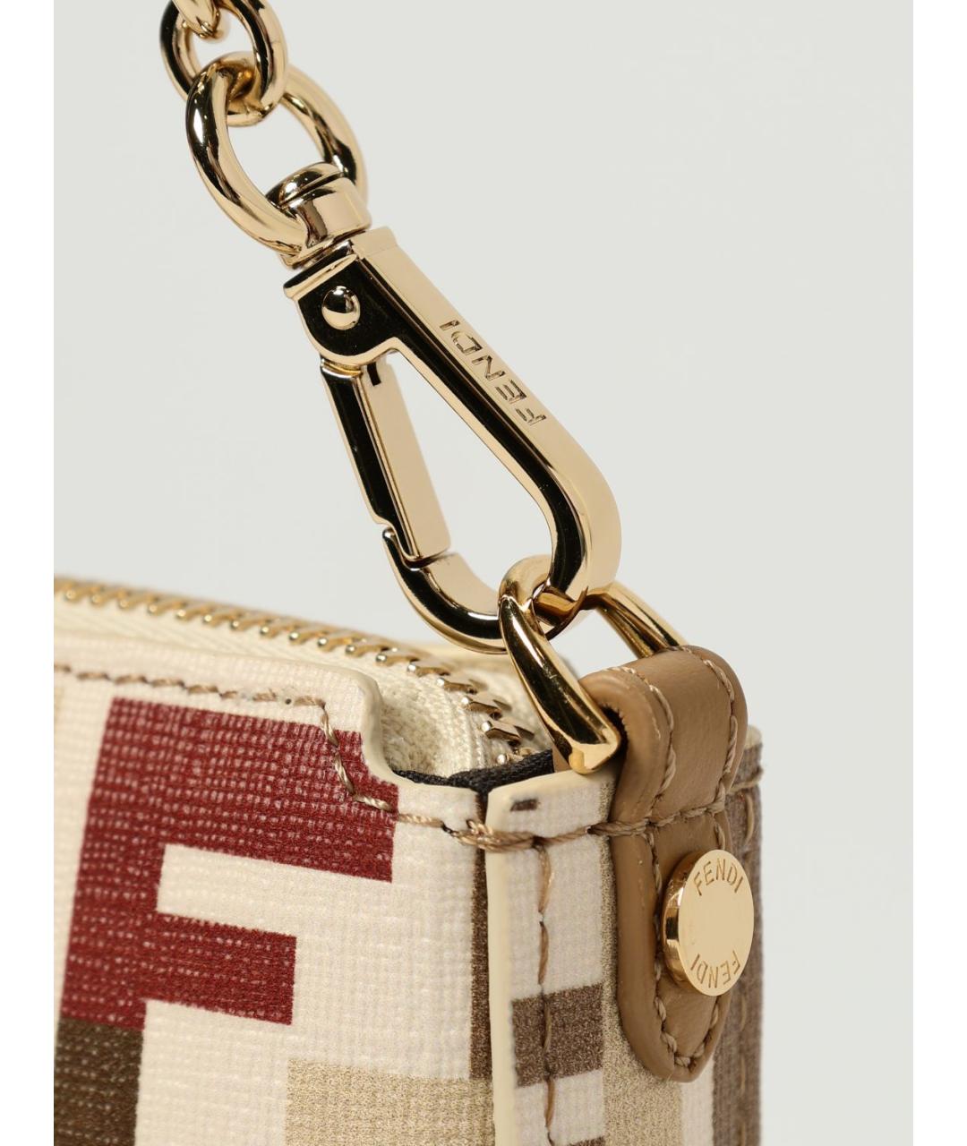 FENDI Бежевая сумка через плечо, фото 4