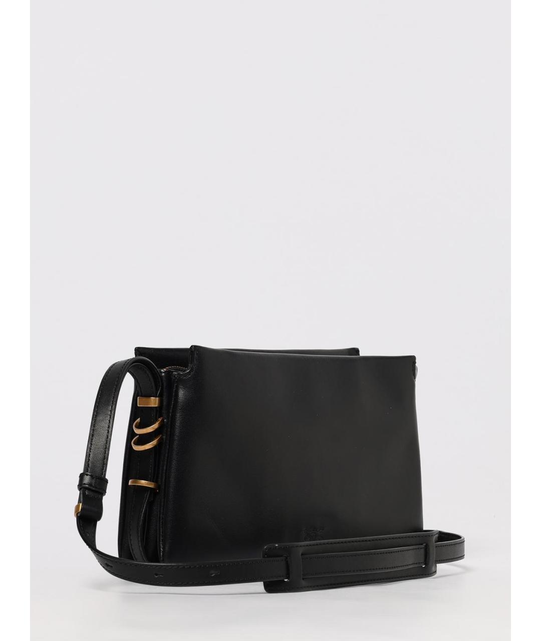 PINKO Черная кожаная сумка через плечо, фото 2