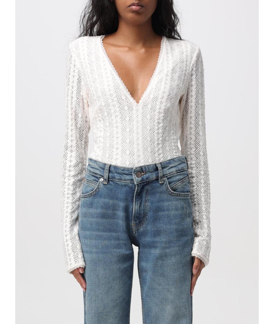 HUGO BOSS Белое полиэстеровое боди, фото 4