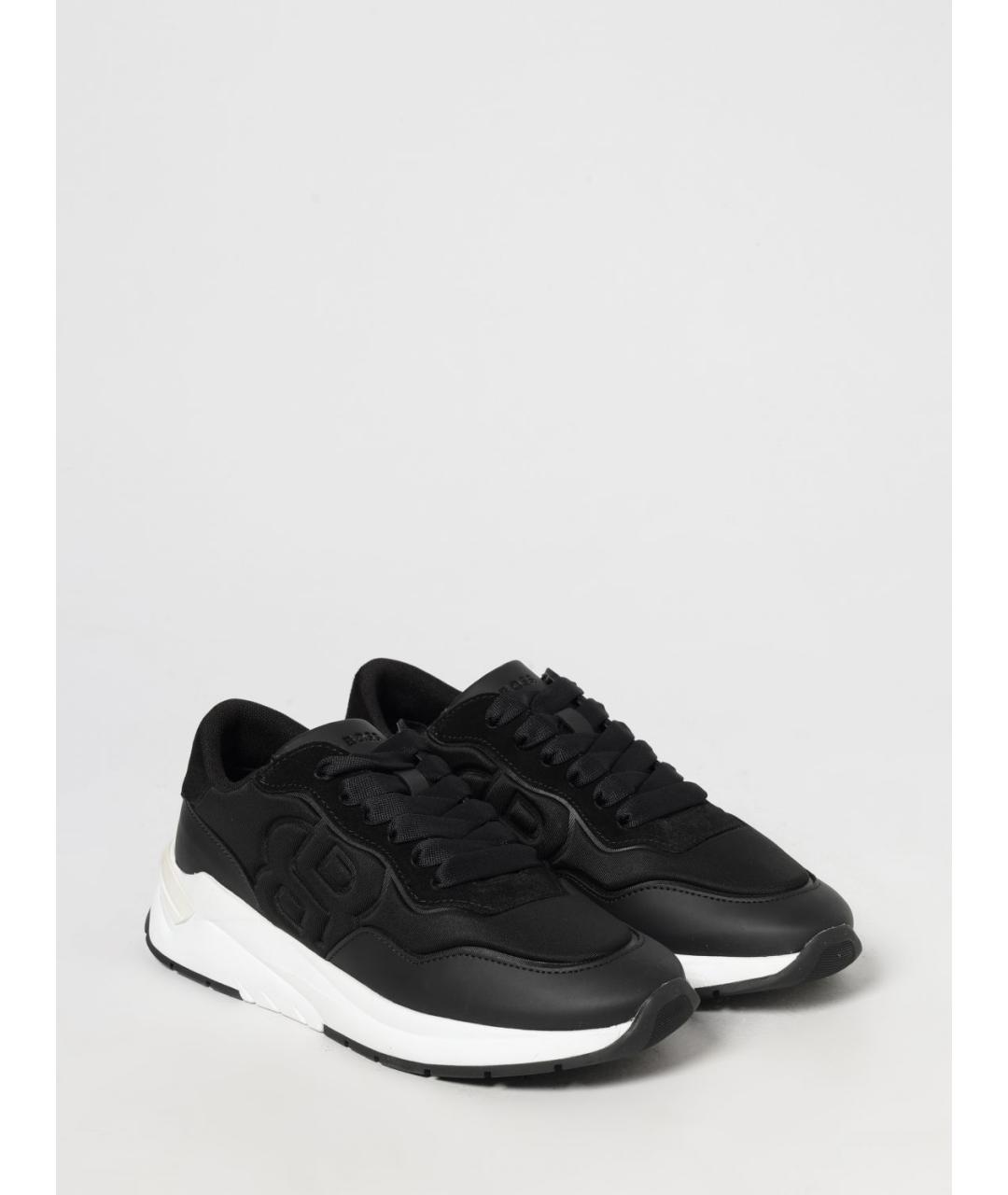 HUGO BOSS Черные кожаные кроссовки, фото 2