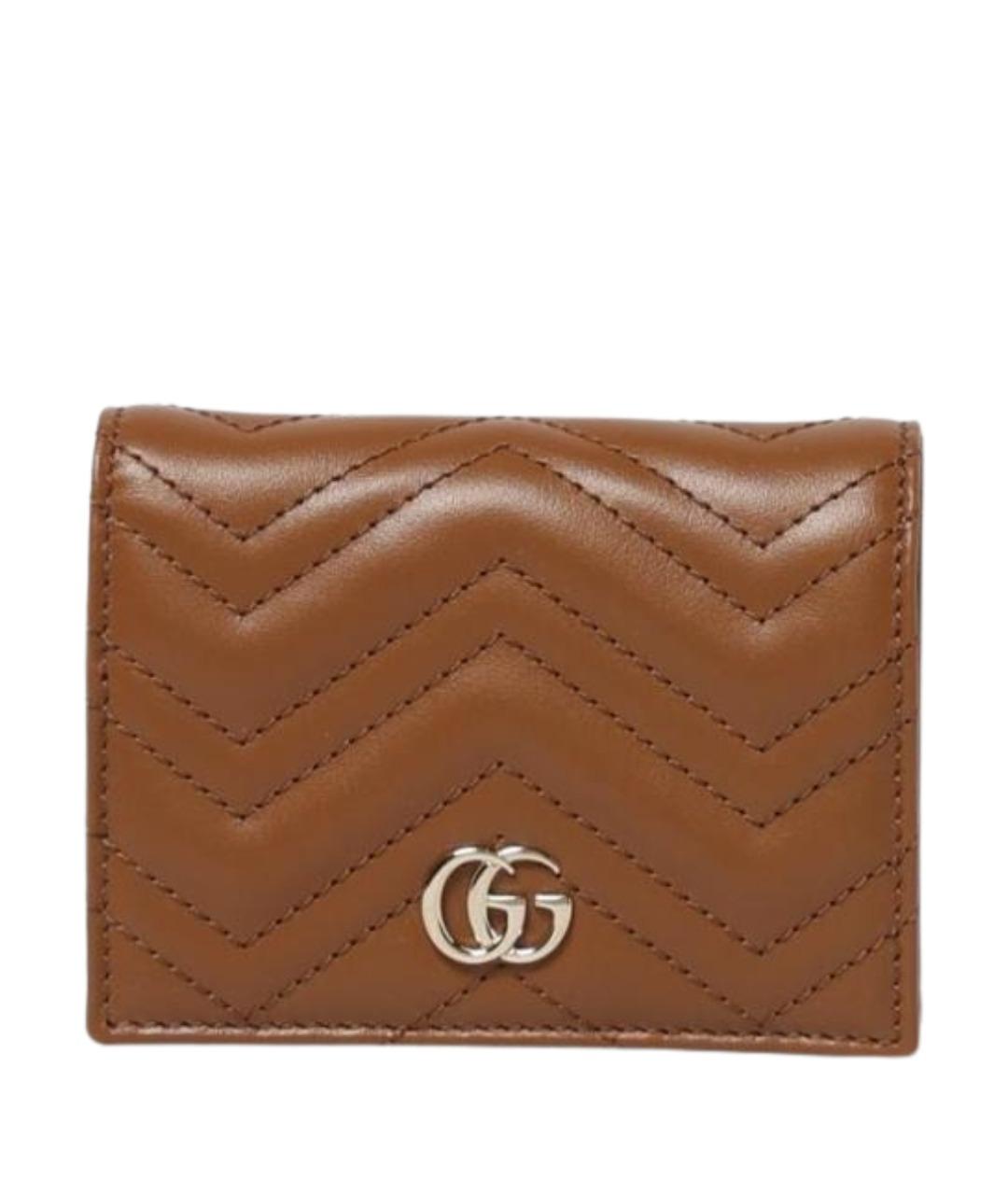 GUCCI Коричневый кожаный кошелек, фото 1