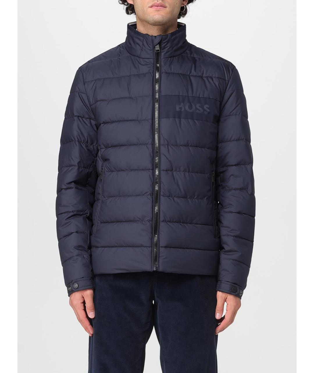 HUGO BOSS Синяя полиамидовая куртка, фото 5