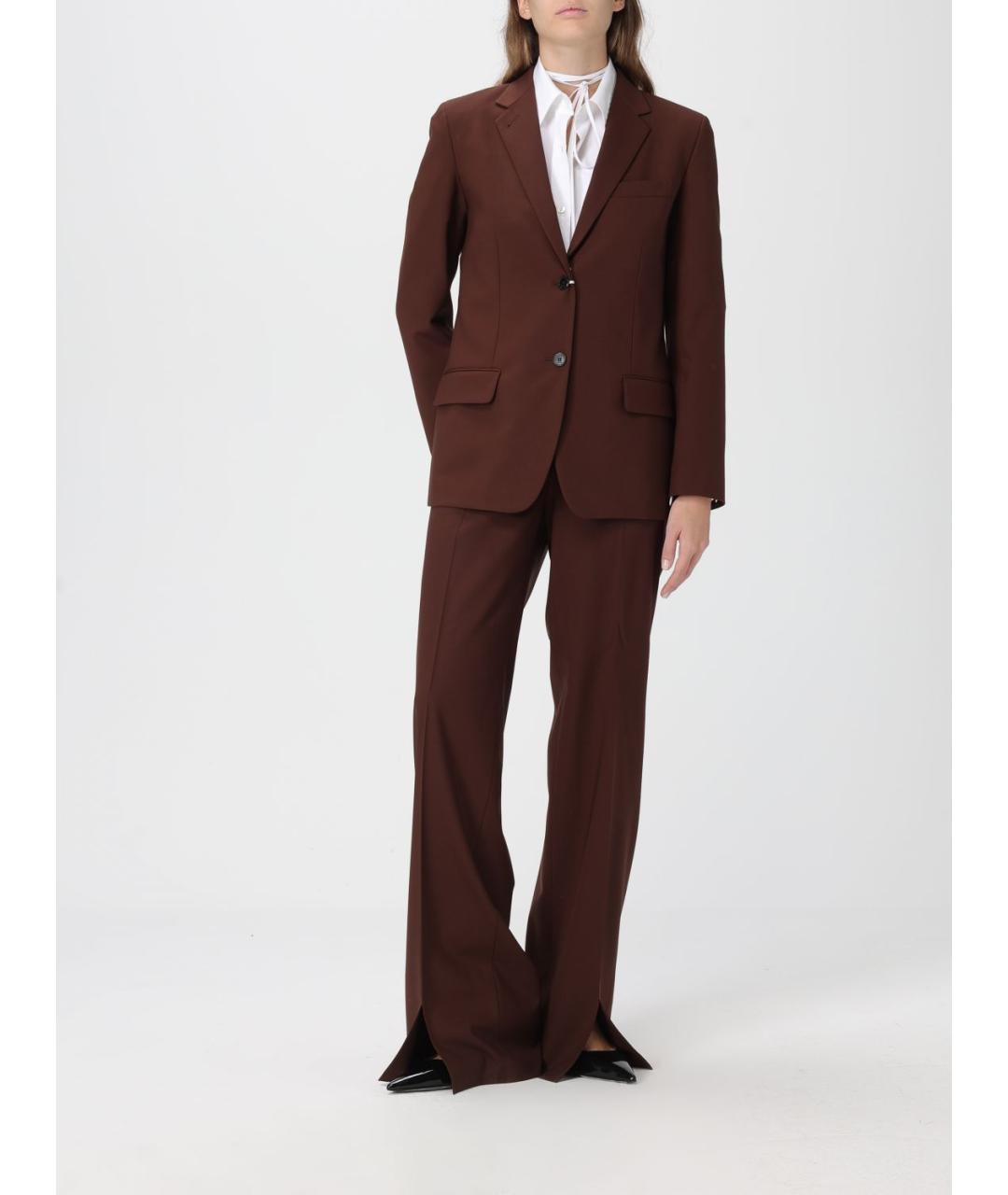 GUCCI Коричневый шерстяной жакет/пиджак, фото 3