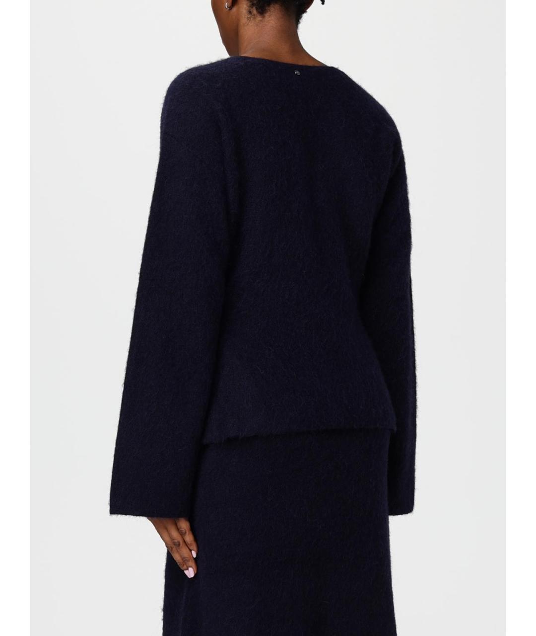 HUGO BOSS Темно-синий шерстяной кардиган, фото 2