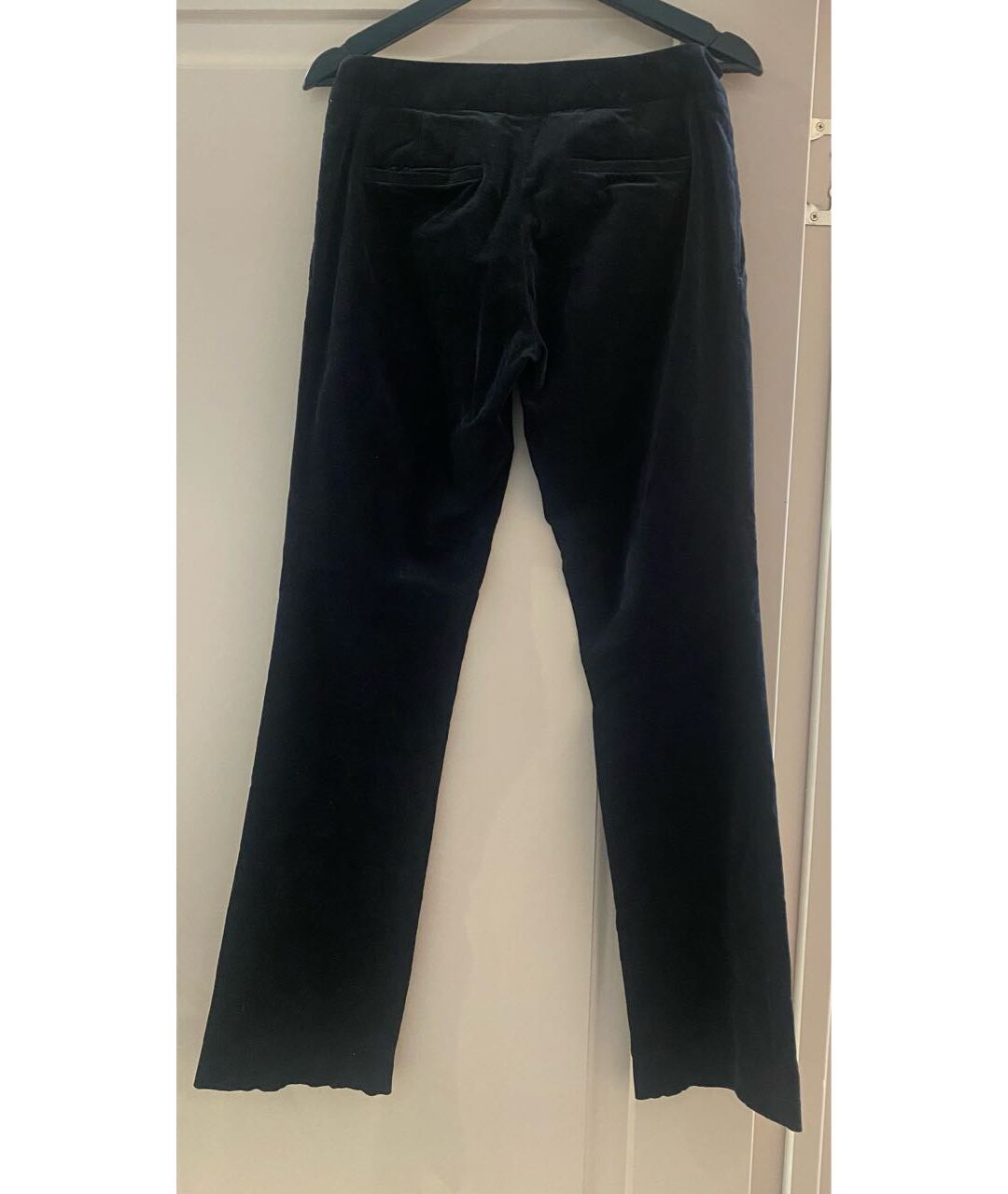 GUCCI Темно-синие бархатные прямые брюки, фото 4
