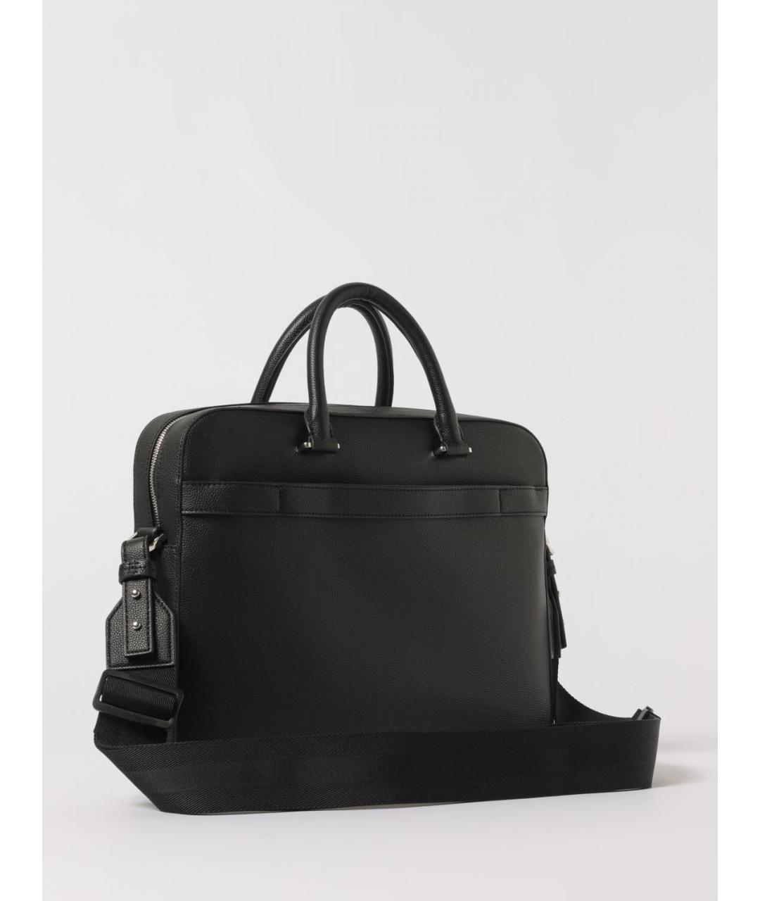 HUGO BOSS Черная сумка тоут из искусственной кожи, фото 2