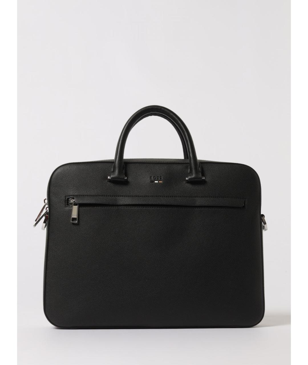 HUGO BOSS Черная сумка тоут из искусственной кожи, фото 5