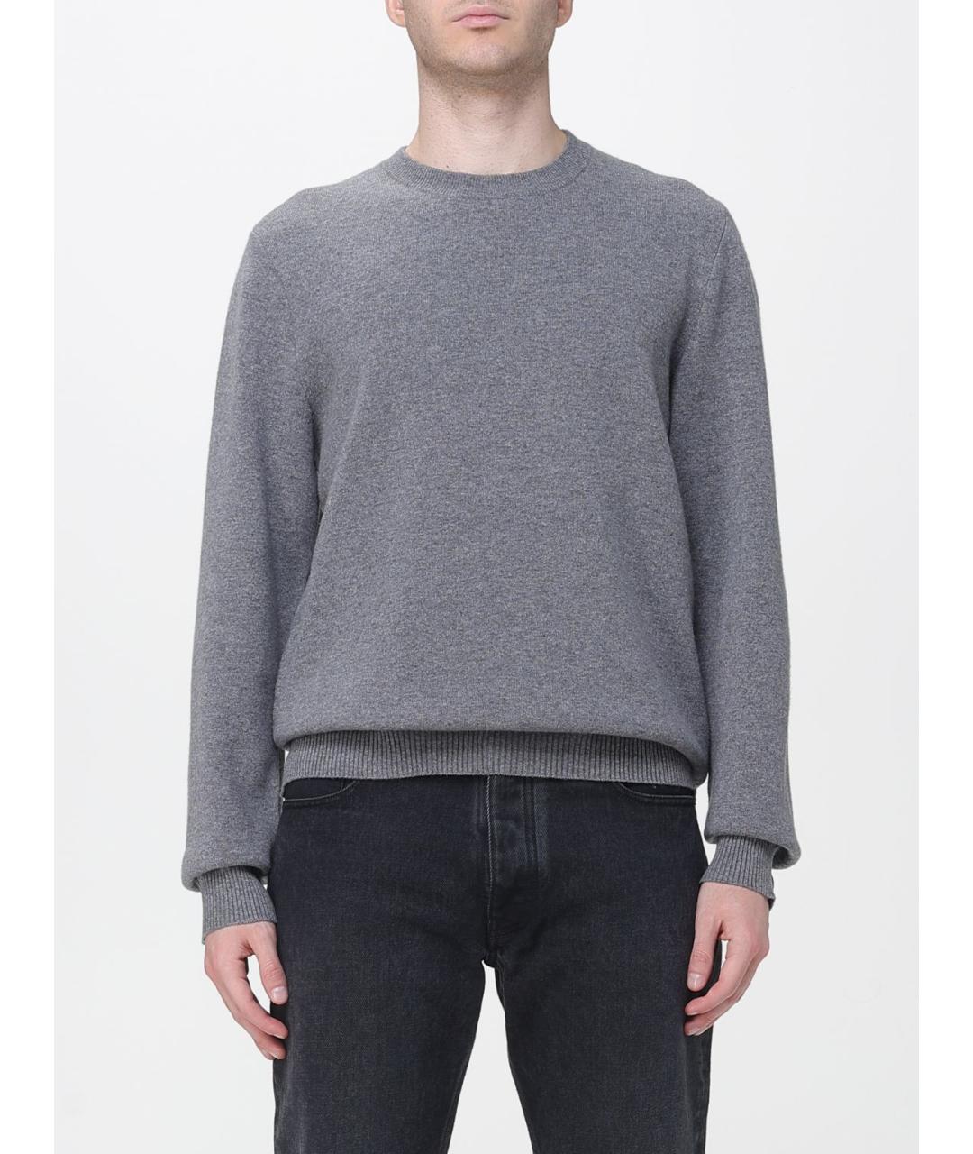 GUCCI Серый шерстяной джемпер / свитер, фото 6