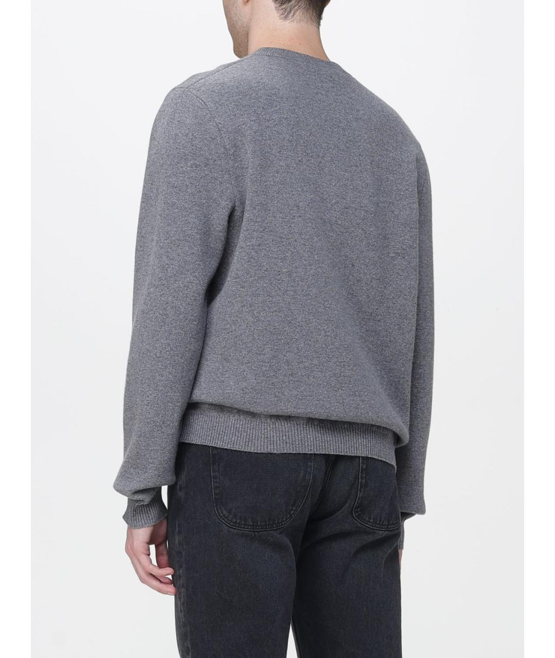 GUCCI Серый шерстяной джемпер / свитер, фото 3
