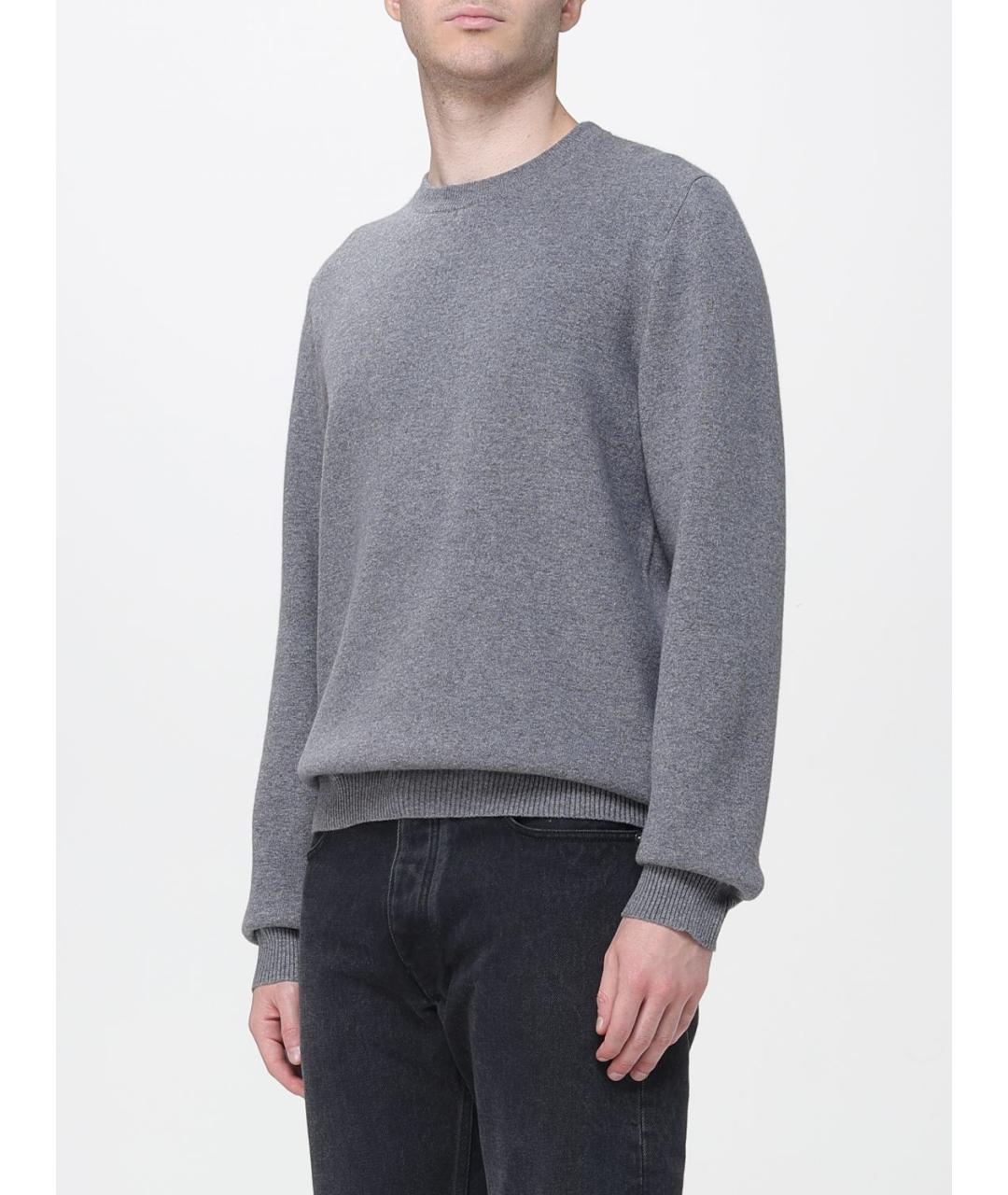 GUCCI Серый шерстяной джемпер / свитер, фото 4