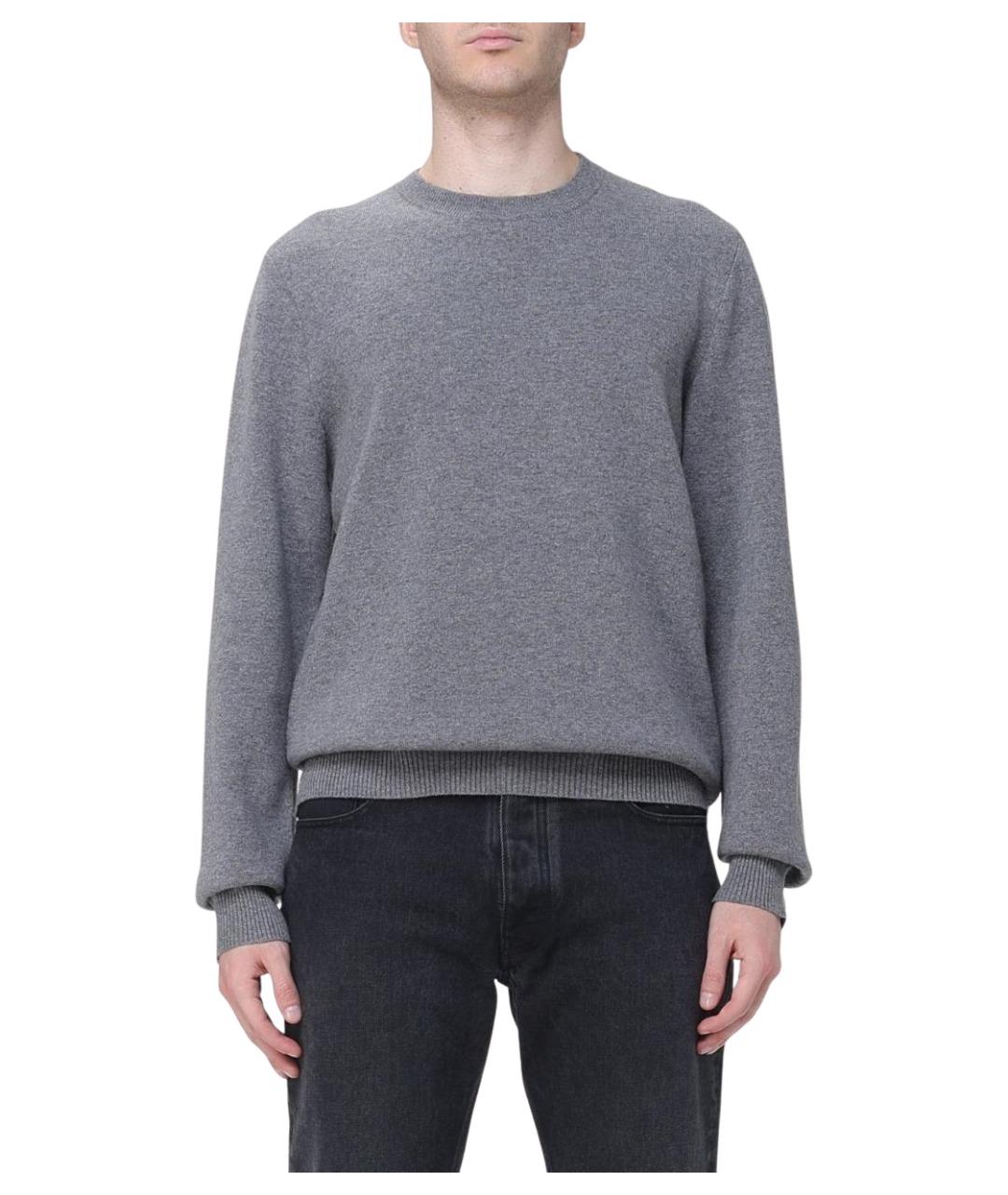 GUCCI Серый шерстяной джемпер / свитер, фото 1