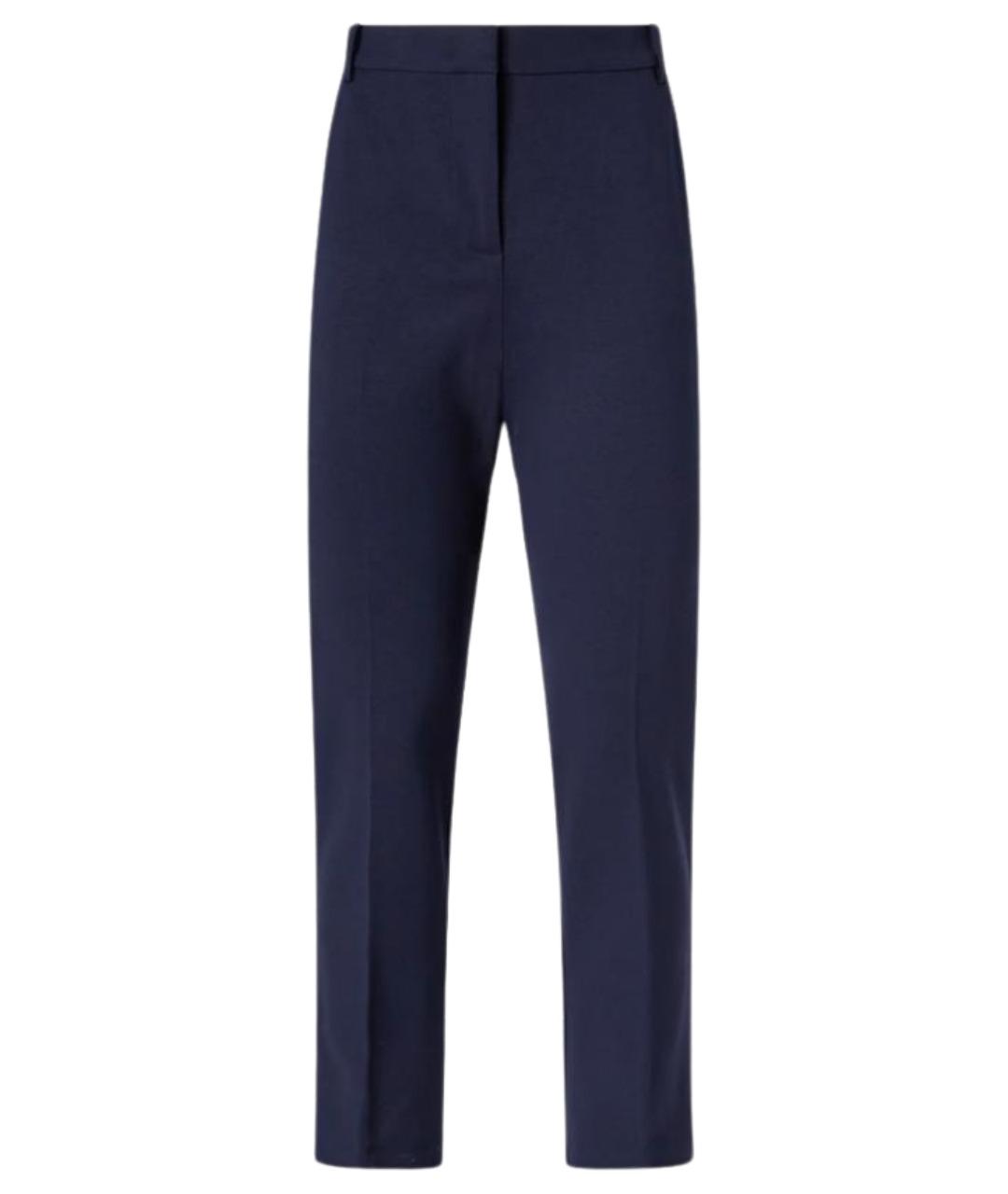 PINKO Синие вискозные прямые брюки, фото 1