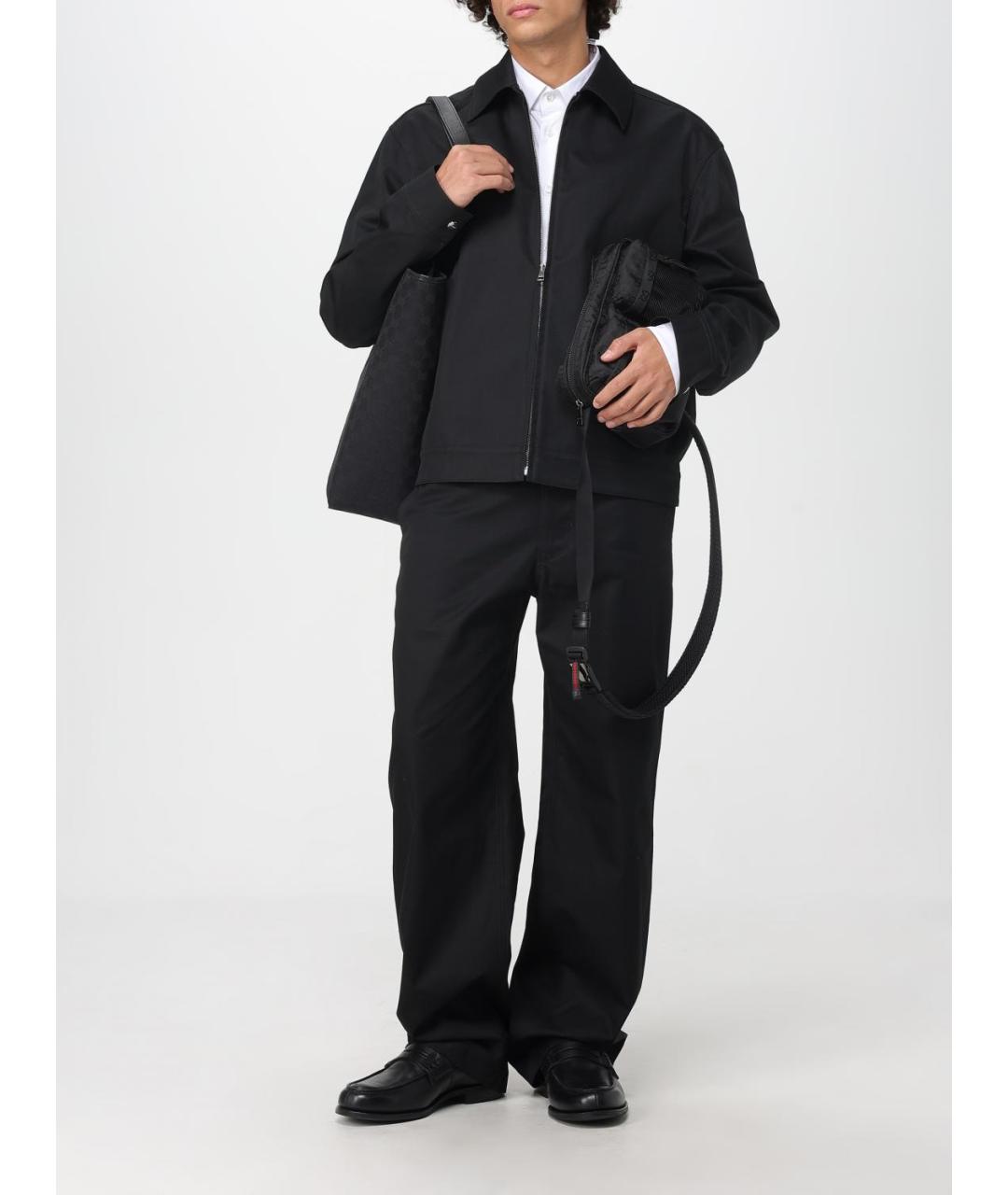 GUCCI Черная хлопковая куртка, фото 2