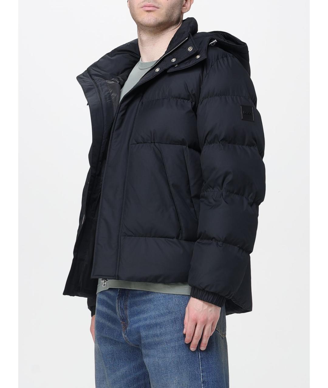 HUGO BOSS Черная полиэстеровая куртка, фото 3