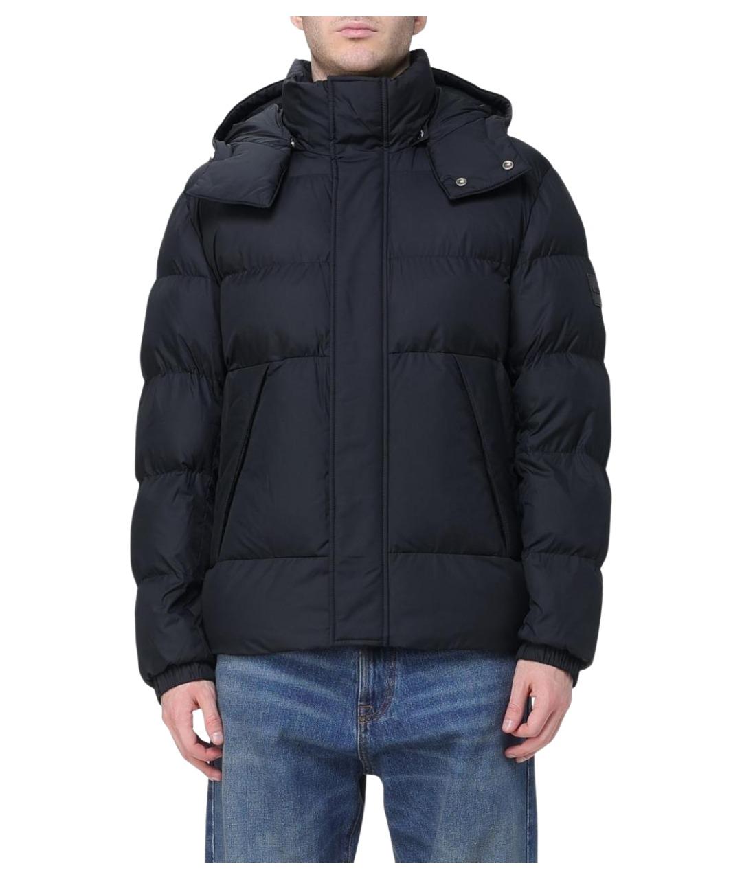 HUGO BOSS Черная полиэстеровая куртка, фото 1