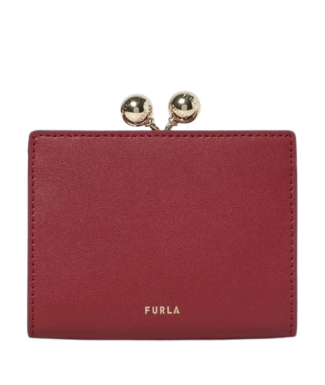 FURLA Красный кожаный кошелек, фото 1