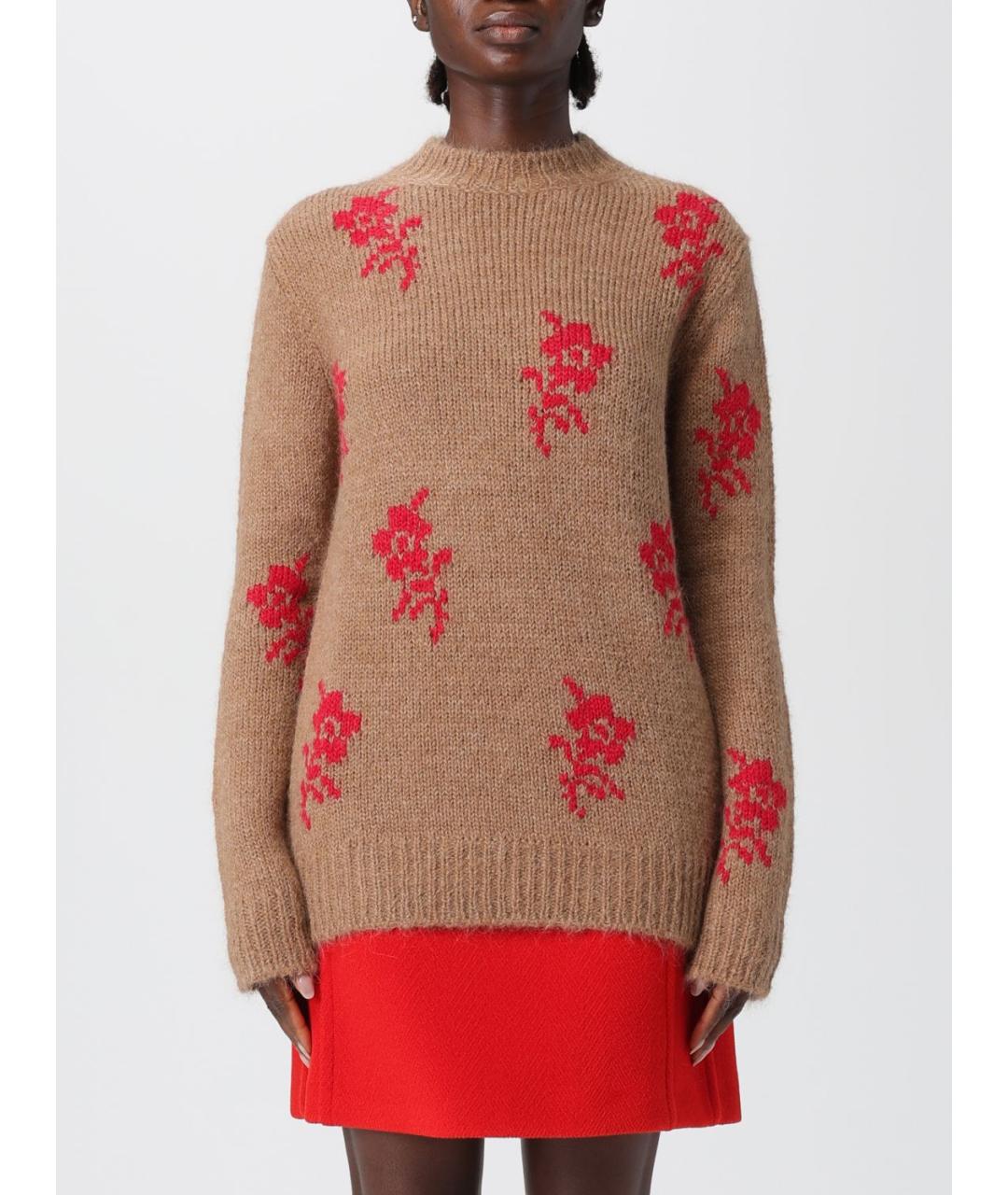 JIL SANDER Бежевый шерстяной джемпер / свитер, фото 6