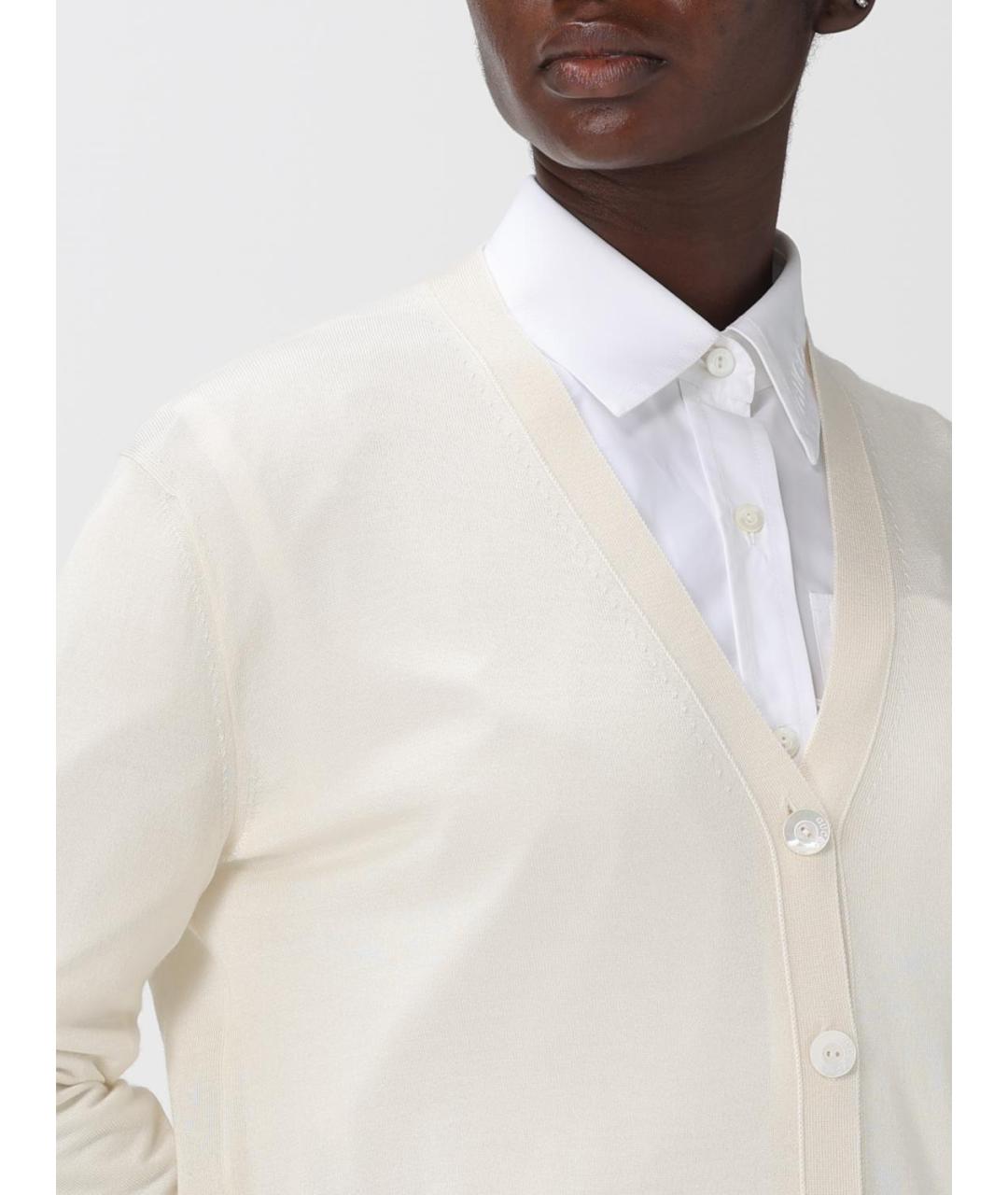 GUCCI Белый кашемировый кардиган, фото 5