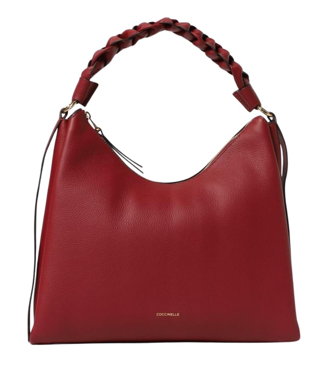 COCCINELLE Красная кожаная сумка через плечо, фото 1
