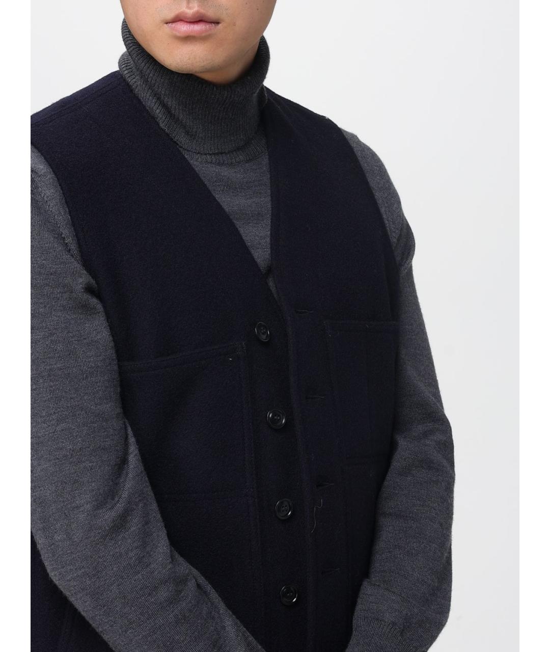 FILSON Темно-синий шерстяной жилет, фото 4