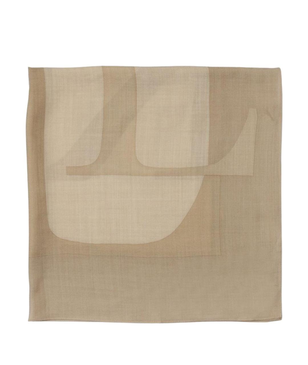 RALPH LAUREN Бежевый шерстяной шарф, фото 1