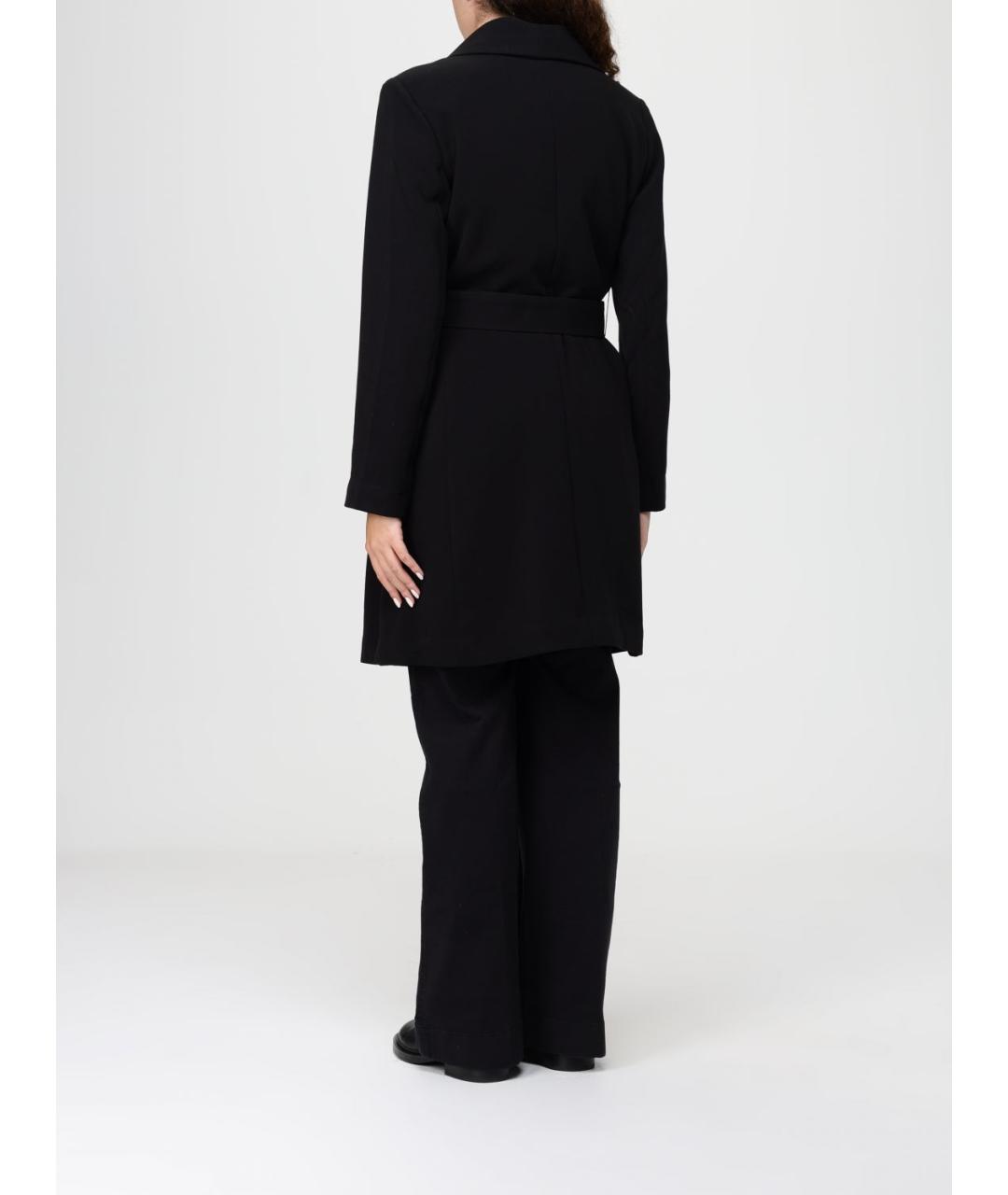 RALPH LAUREN Черное шерстяное пальто, фото 2