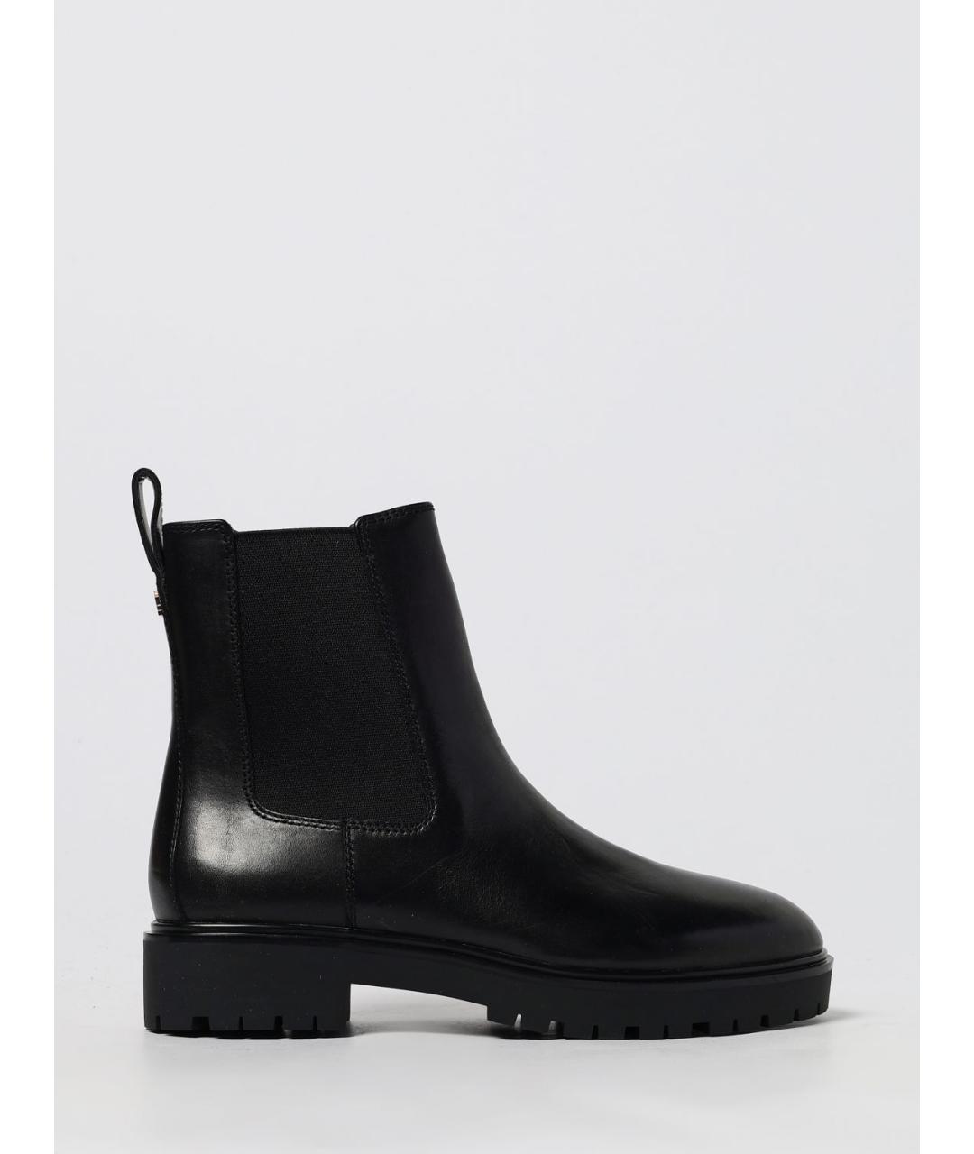 RALPH LAUREN Черные кожаные ботинки, фото 4